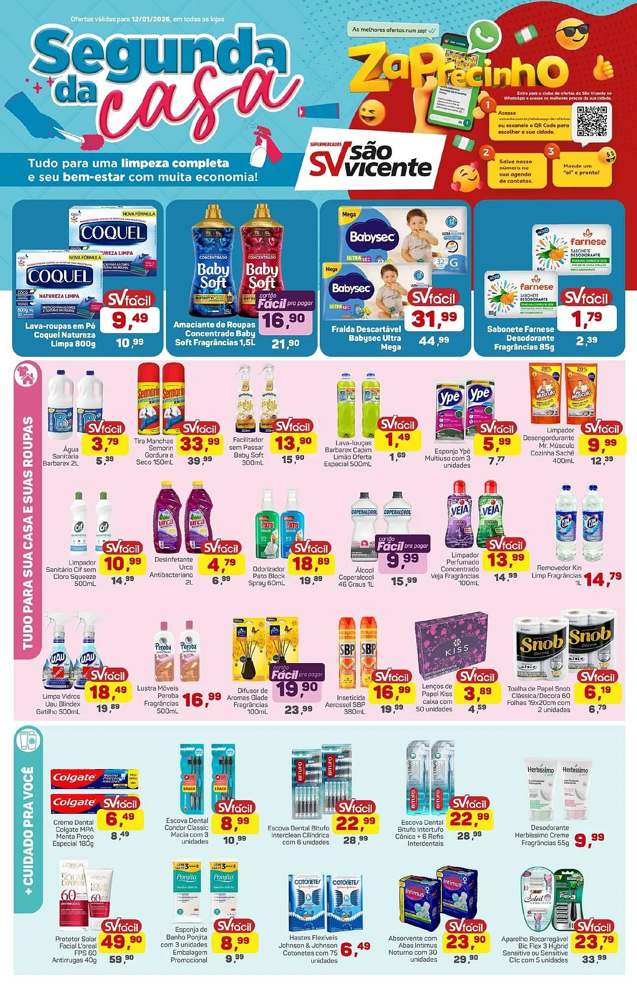 Encarte de Catálogo Supermercados São Vicente 12 de janeiro até 12 de janeiro 2026 - Pagina 1