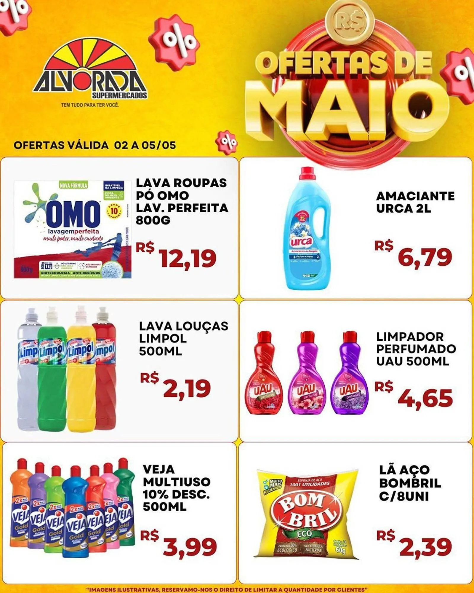 Encarte de Catálogo Alvorada Supermercados 4 de maio até 5 de maio 2025 - Pagina 1
