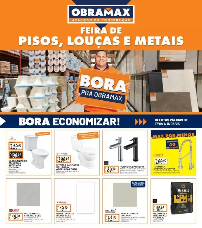 Encarte de Encarte Obramax 17 de abril até 11 de maio 2025 - Pagina 1