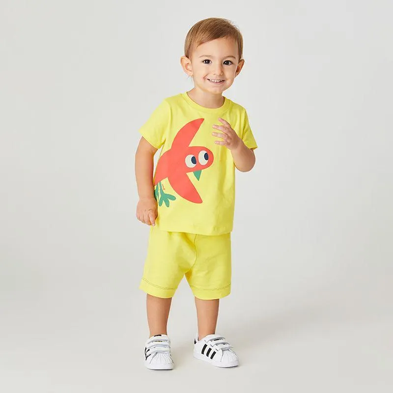 Camiseta Toddler Bird Amarela