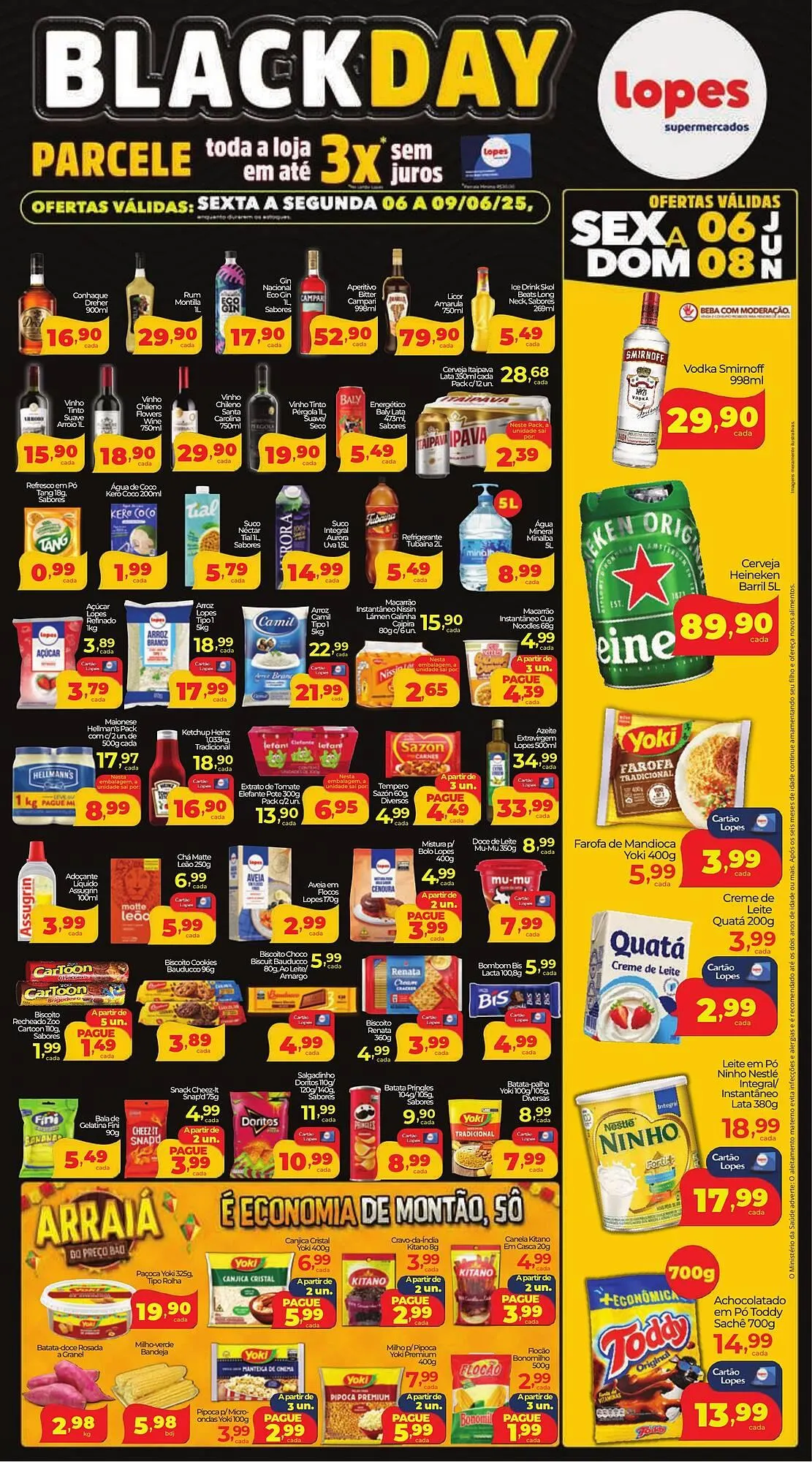 Encarte de Catálogo Lopes Supermercados 6 de junho até 9 de junho 2025 - Pagina 3