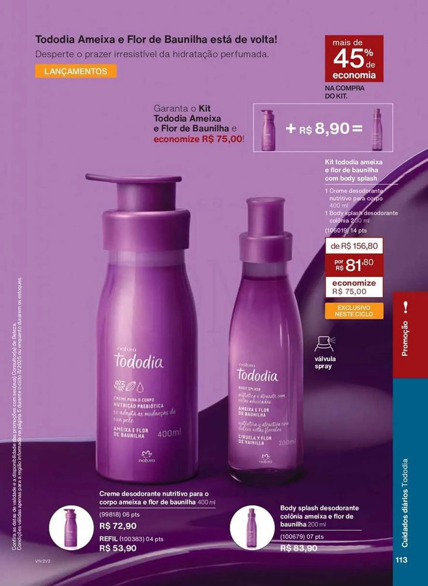 Encarte de Catálogo Natura 24 de abril até 30 de maio 2025 - Pagina 113