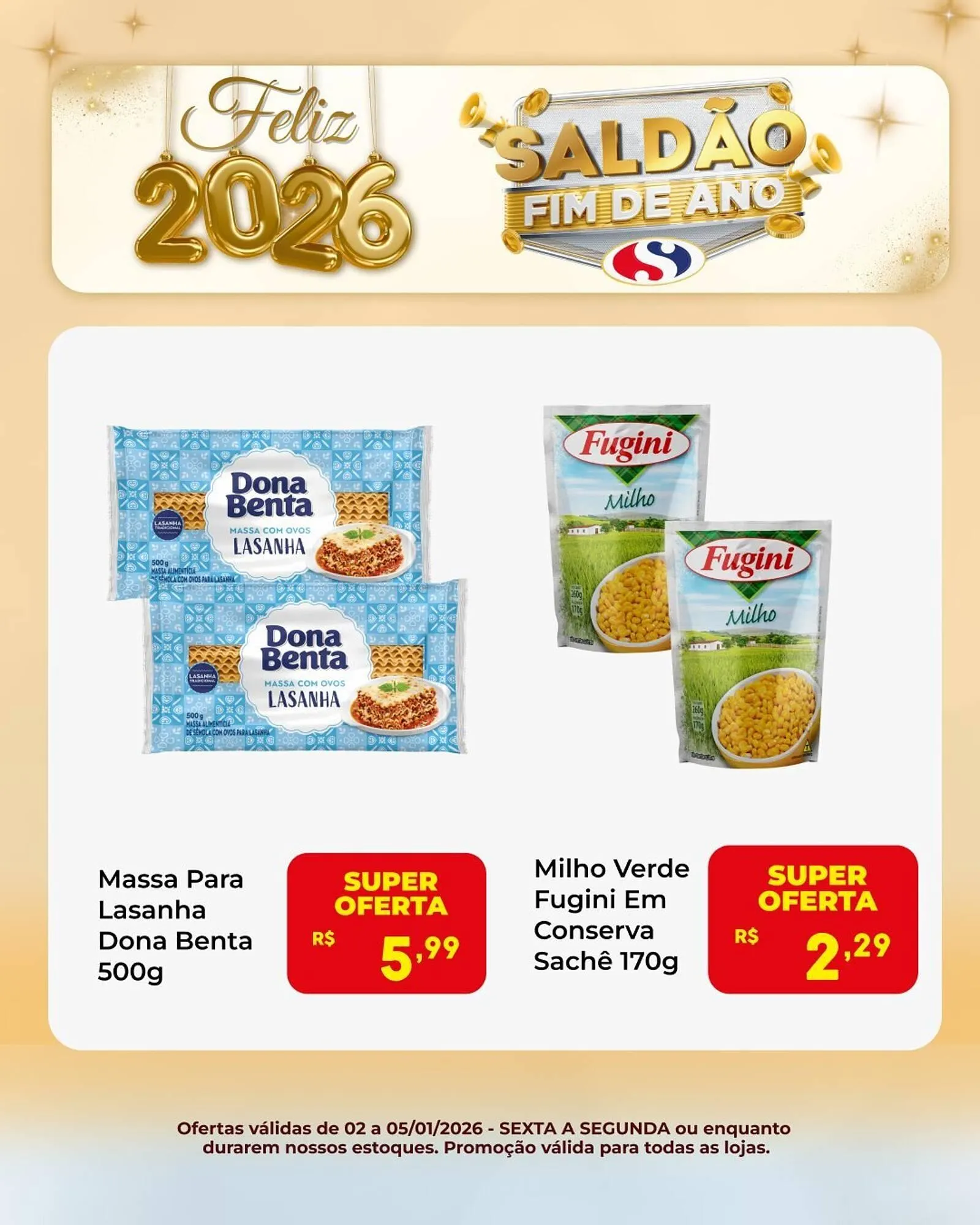 Encarte de Folheto Semar Supermercado 2 de janeiro até 5 de janeiro 2026 - Pagina 3