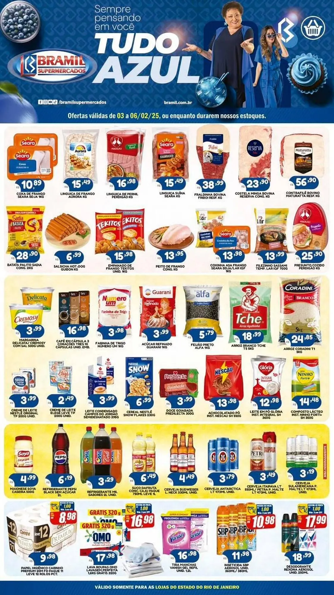Encarte de Catálogo Bramil Supermercados 3 de fevereiro até 6 de fevereiro 2025 - Pagina 1