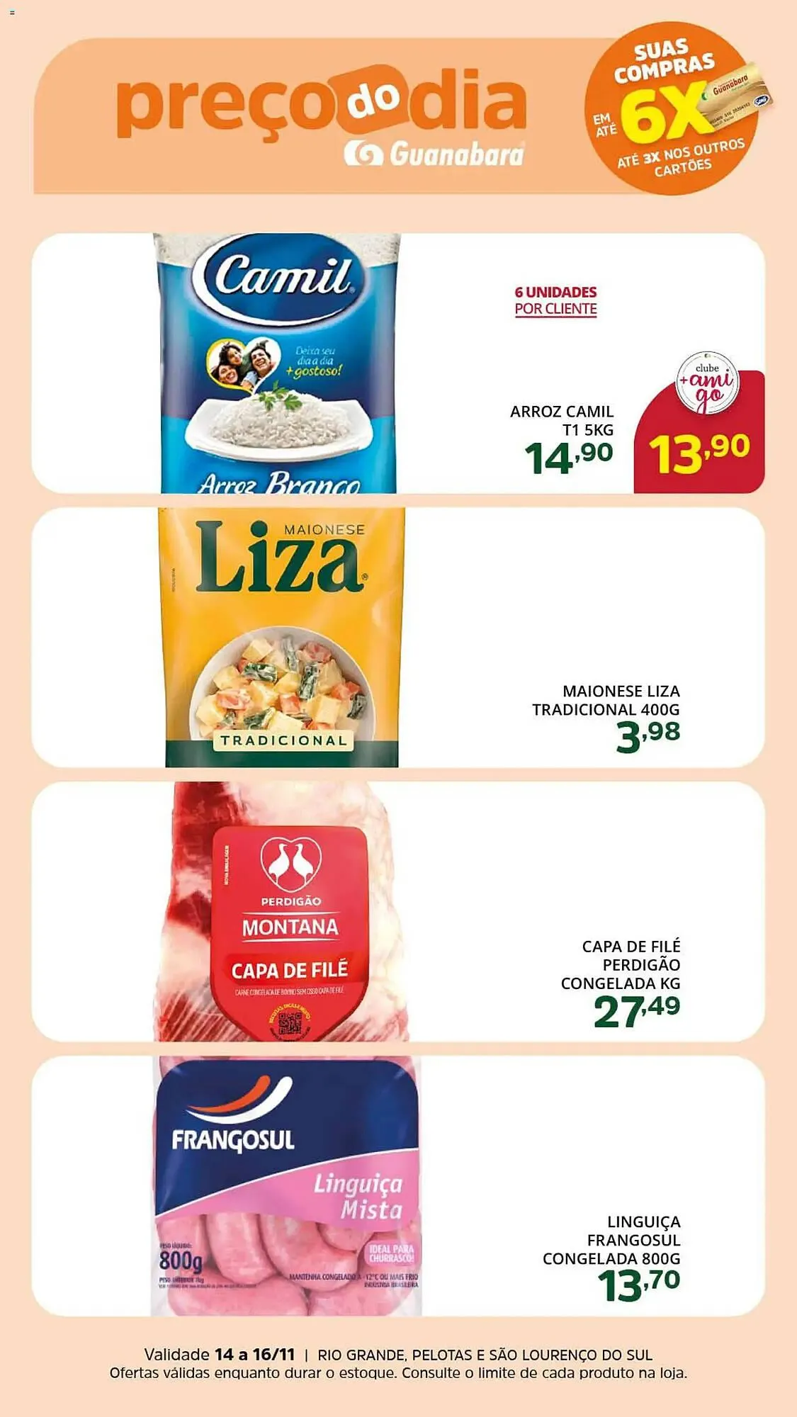 Encarte de Encarte Supermercados Guanabara 14 de novembro até 16 de novembro 2025 - Pagina 1