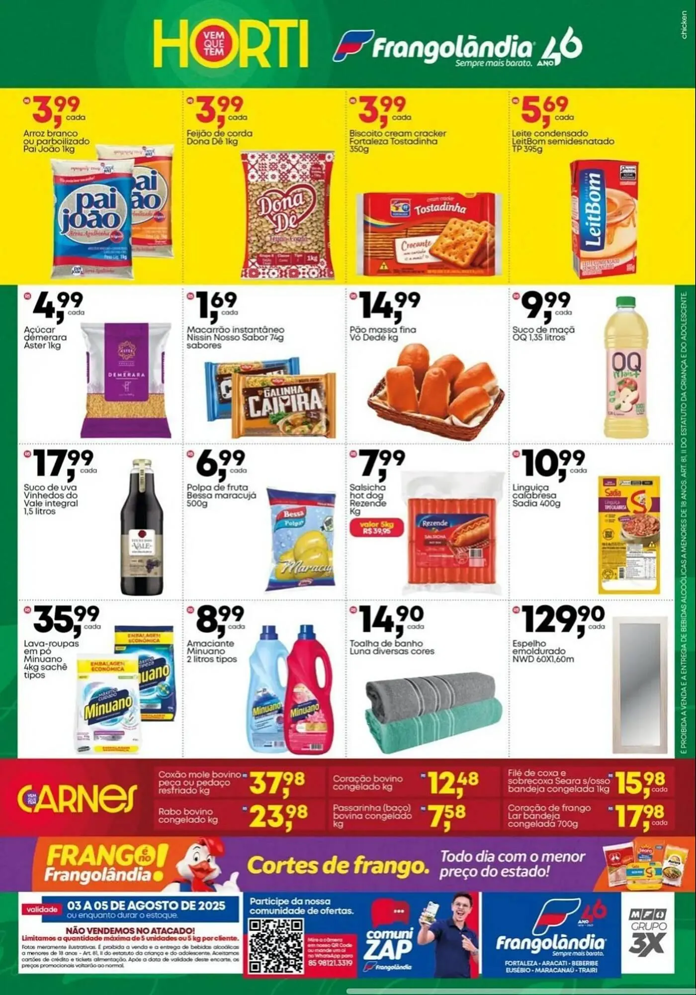 Encarte de Ofertas Frangolândia 3 de agosto até 5 de agosto 2025 - Pagina 2