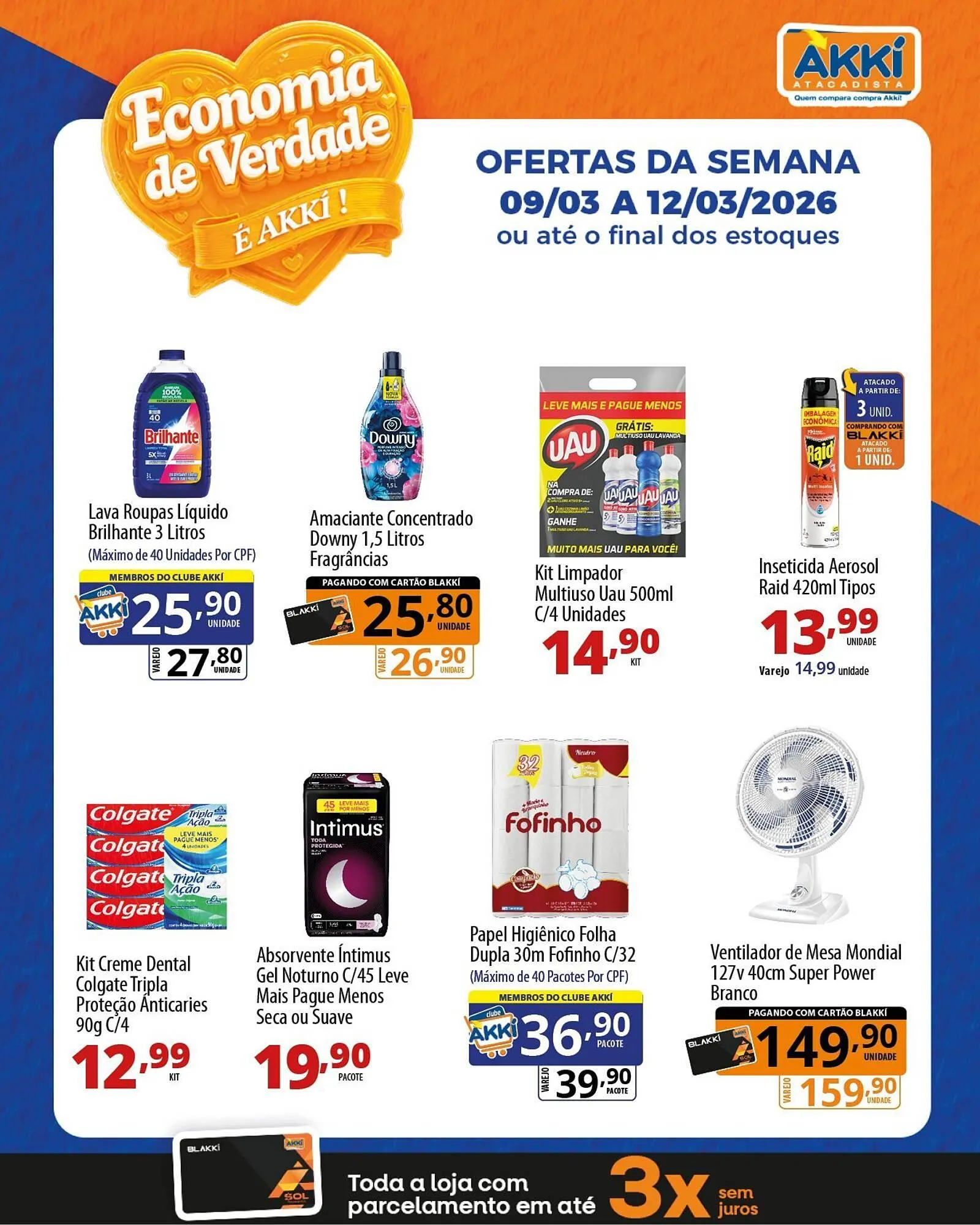 Encarte de Folheto Akki Atacadista 9 de março até 12 de março 2026 - Pagina 1