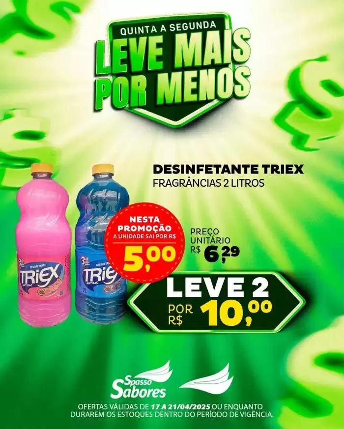 Encarte de Encarte Spasso Sabores 17 de abril até 21 de abril 2025 - Pagina 6