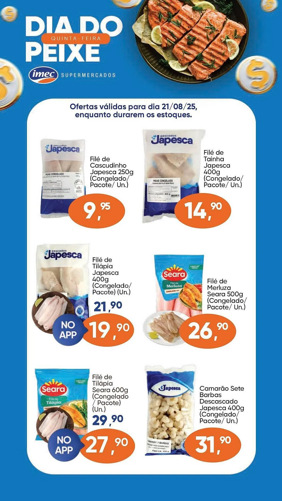 Encarte de Catálogo Imec Supermercados 21 de agosto até 25 de agosto 2025 - Pagina 1