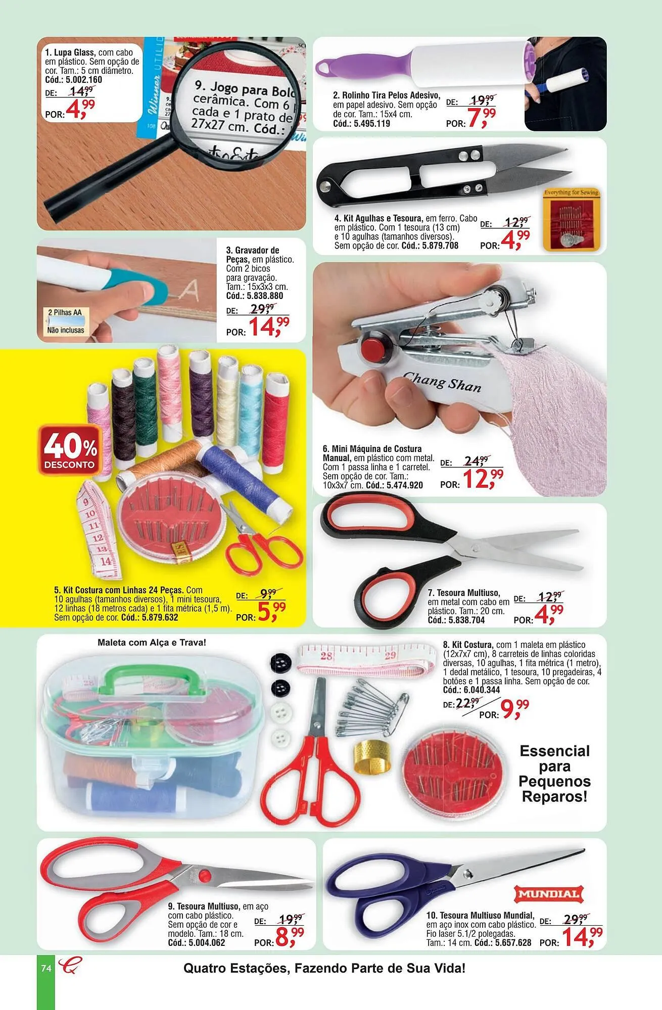 Encarte de Revista Quatro Estações 16 de janeiro até 28 de fevereiro 2026 - Pagina 70