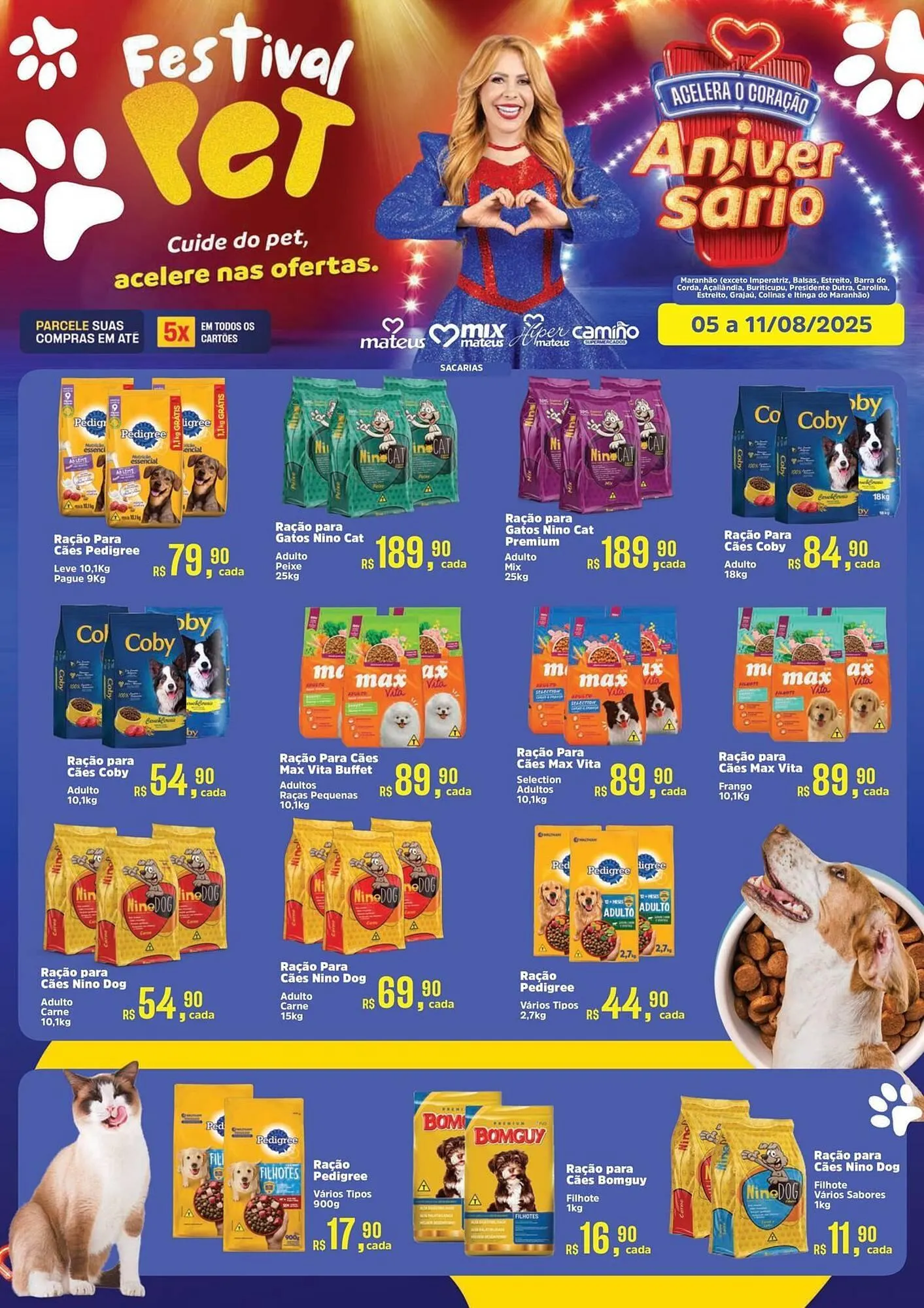 Encarte de Catálogo Supermercados Mateus 5 de agosto até 11 de agosto 2025 - Pagina 1