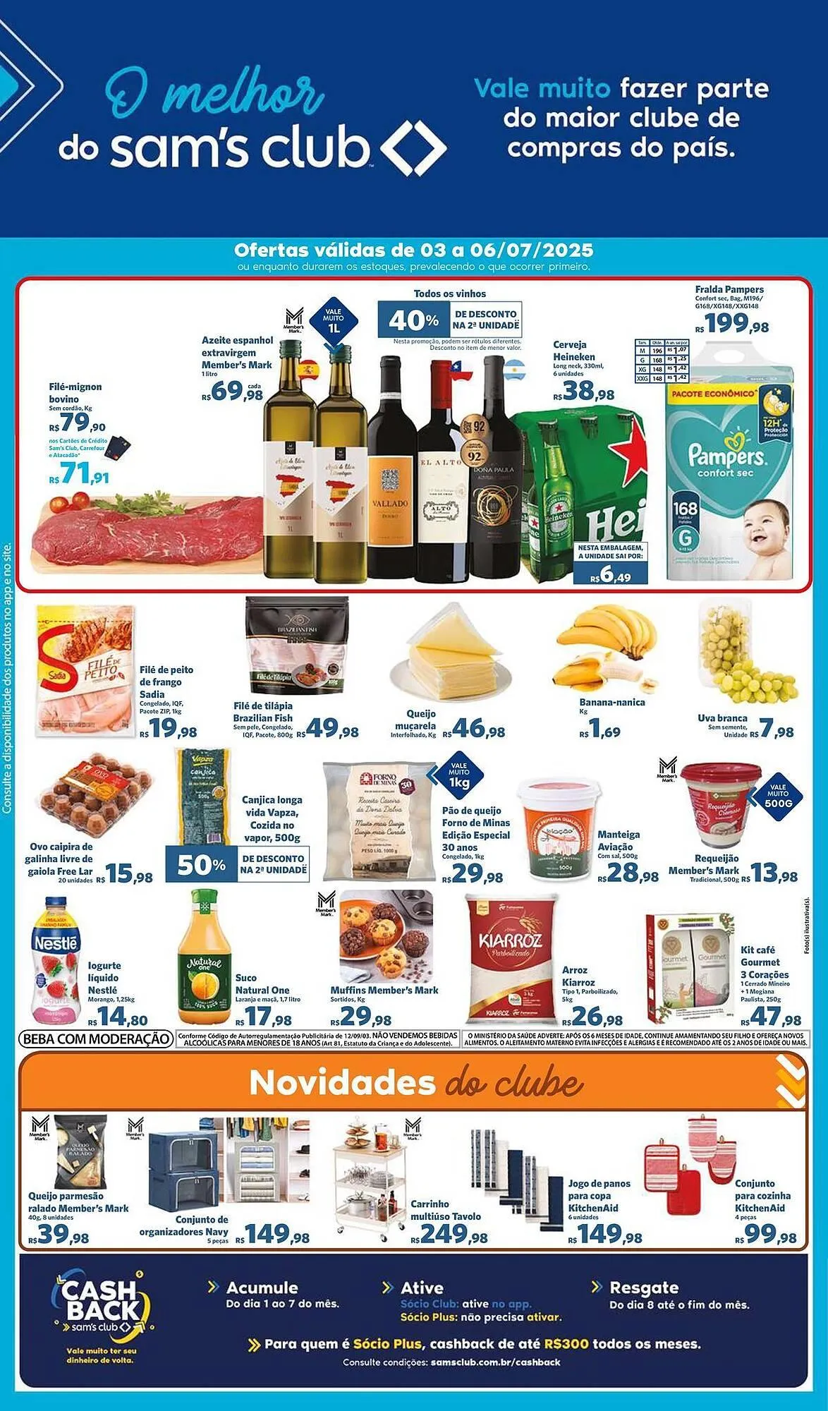 Encarte de Catálogo Sam's Club 3 de julho até 6 de julho 2025 - Pagina 1