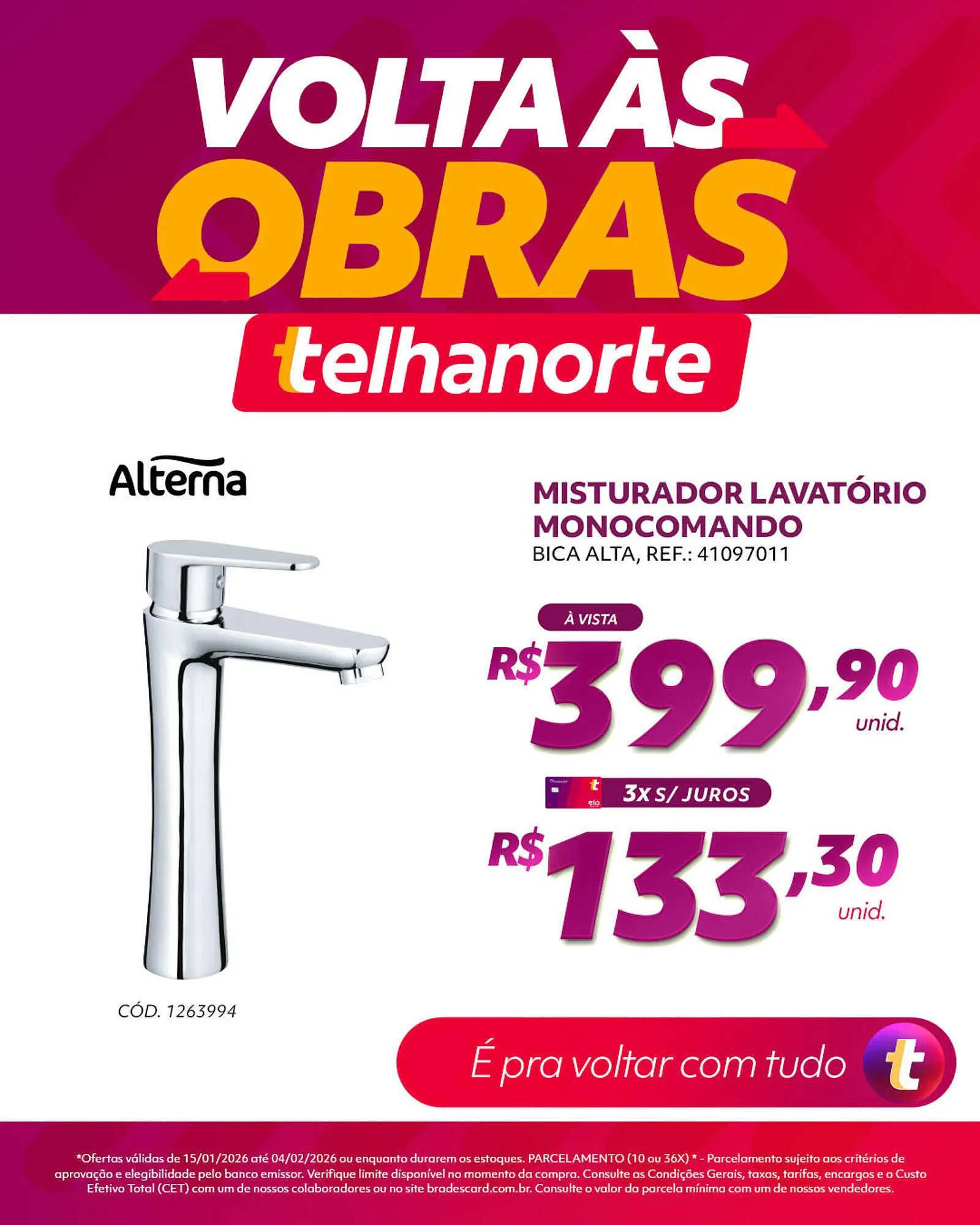 Encarte de Catálogo Telhanorte 17 de janeiro até 4 de fevereiro 2026 - Pagina 3