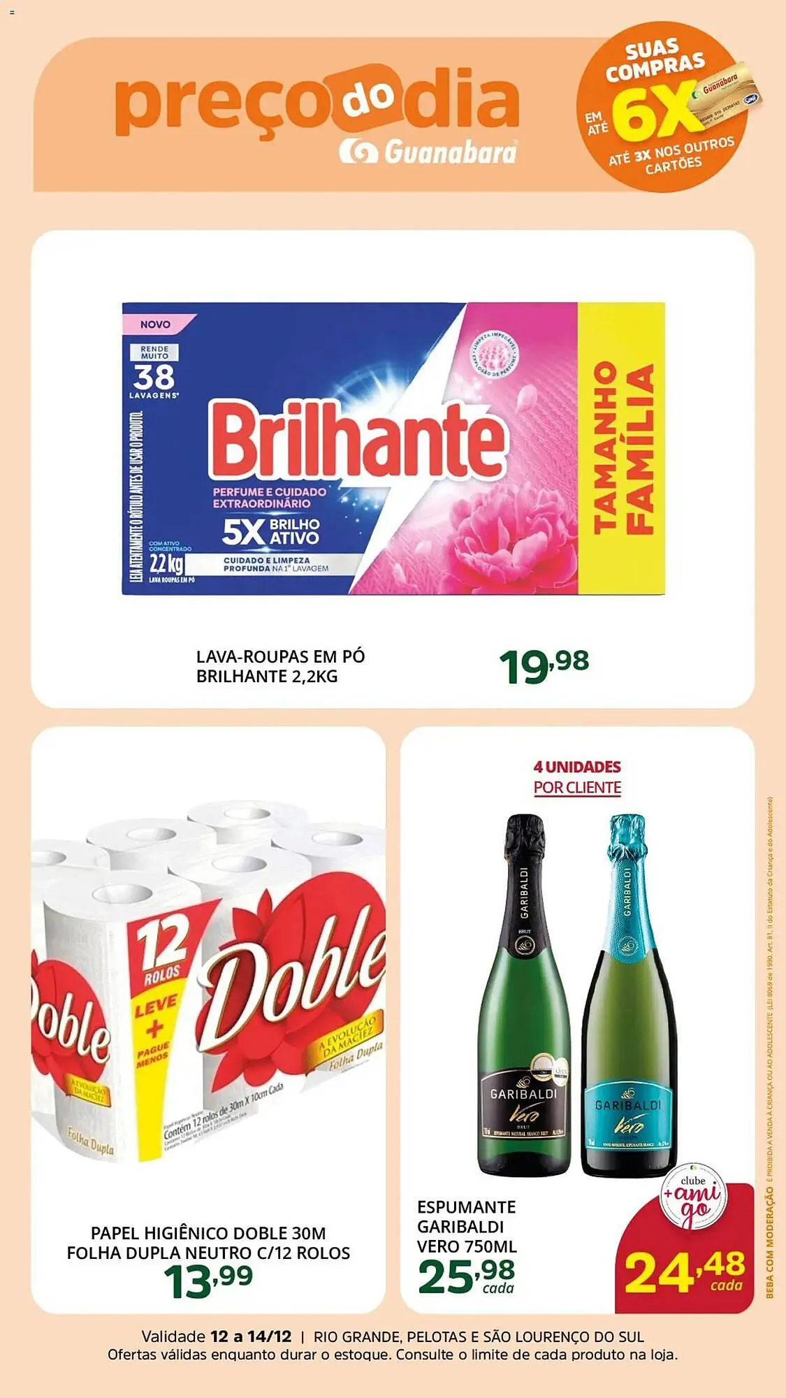 Encarte de Encarte Supermercados Guanabara 12 de dezembro até 14 de dezembro 2025 - Pagina 4