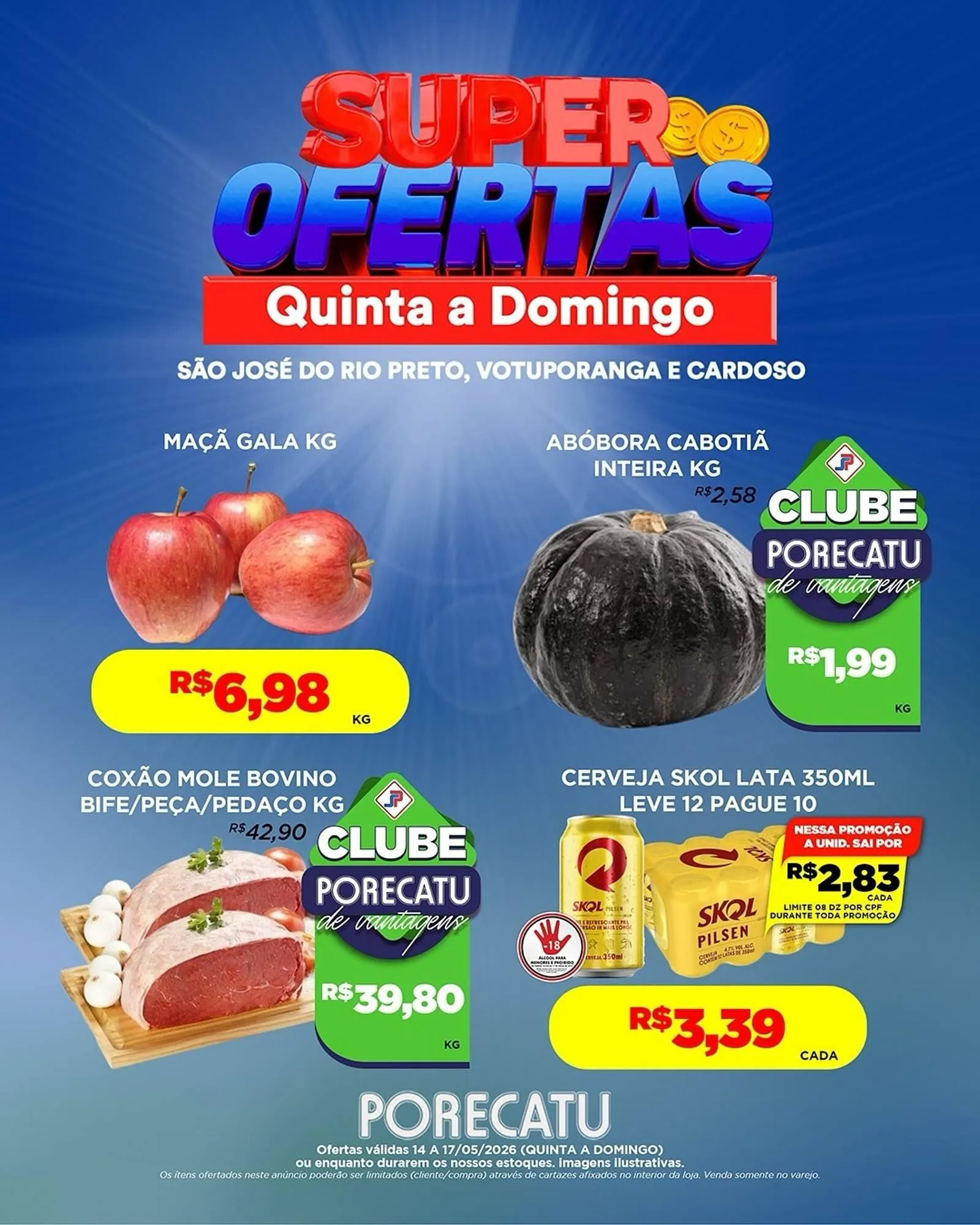 Encarte de Catálogo Supermercado Porecatu 14 de maio até 17 de maio 2026 - Pagina 2