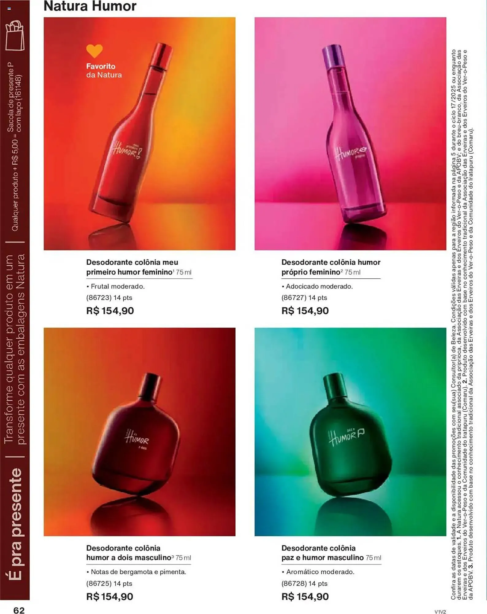 Encarte de Catálogo Natura 14 de outubro até 4 de novembro 2025 - Pagina 62