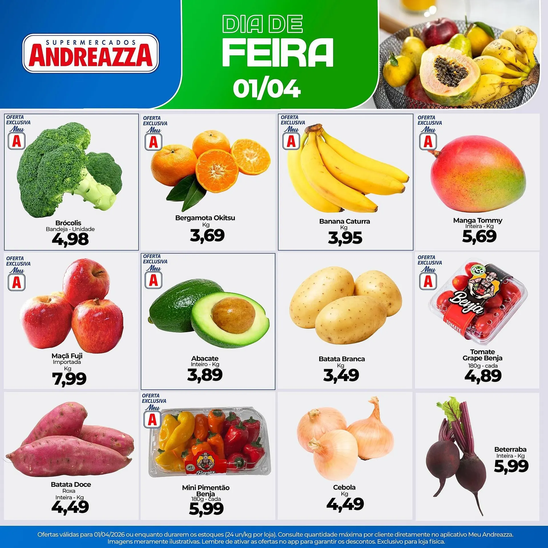 Encarte de Catálogo Supermercados Andreazza 1 de abril até 1 de abril 2026 - Pagina 1
