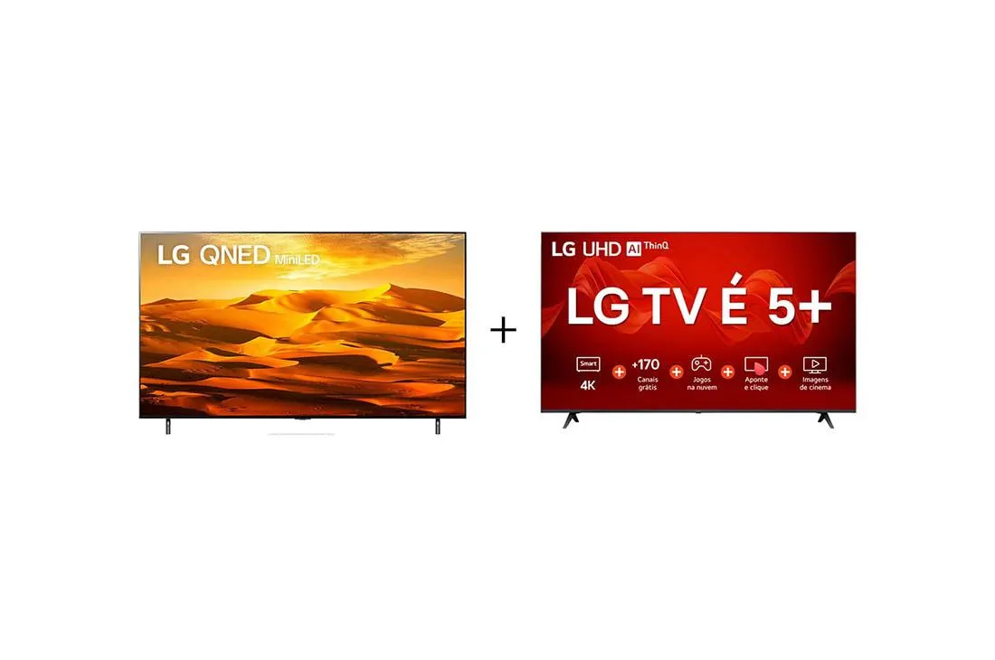 Combo Smart TV LG QNED MiniLED 75'' 4K 75QNED90SQA + Smart TV LG UHD 50'' 4K 50UR8750PSA
