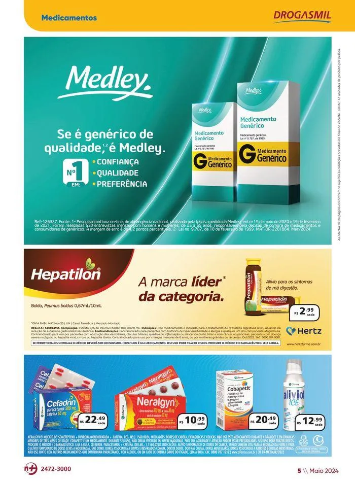 Encarte de Aniversário Drogasmil 3 de maio até 2 de junho 2024 - Pagina 5