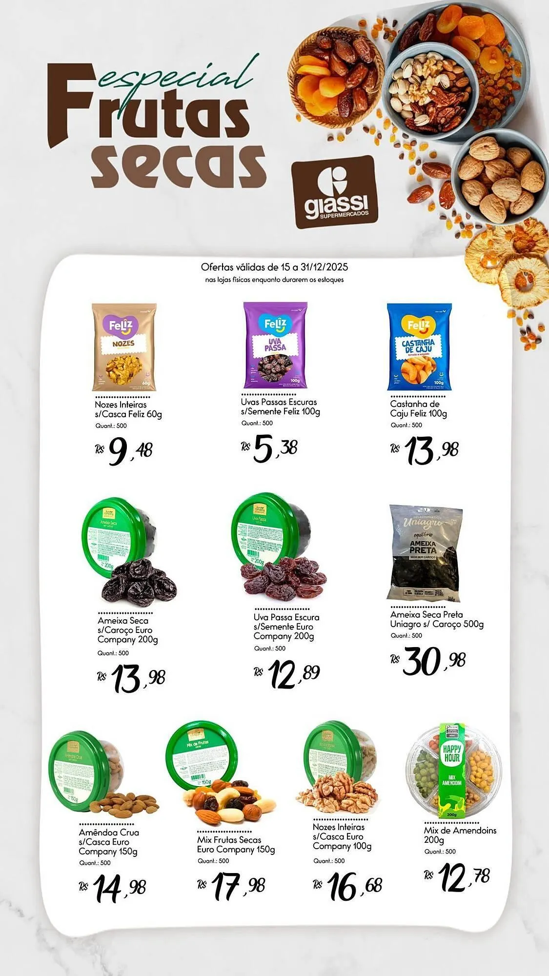 Encarte de Encarte Giassi Supermercados 15 de dezembro até 31 de dezembro 2025 - Pagina 1