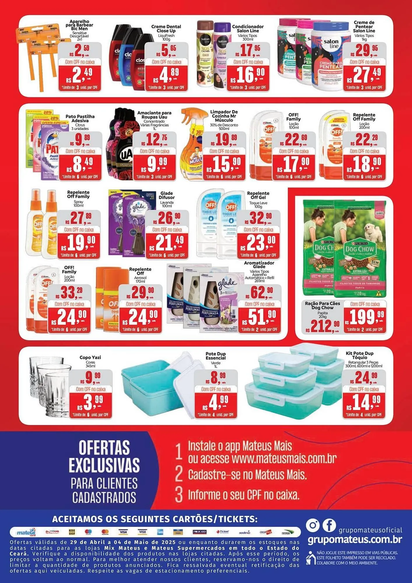Encarte de Catálogo Supermercados Mateus 29 de abril até 4 de maio 2025 - Pagina 2