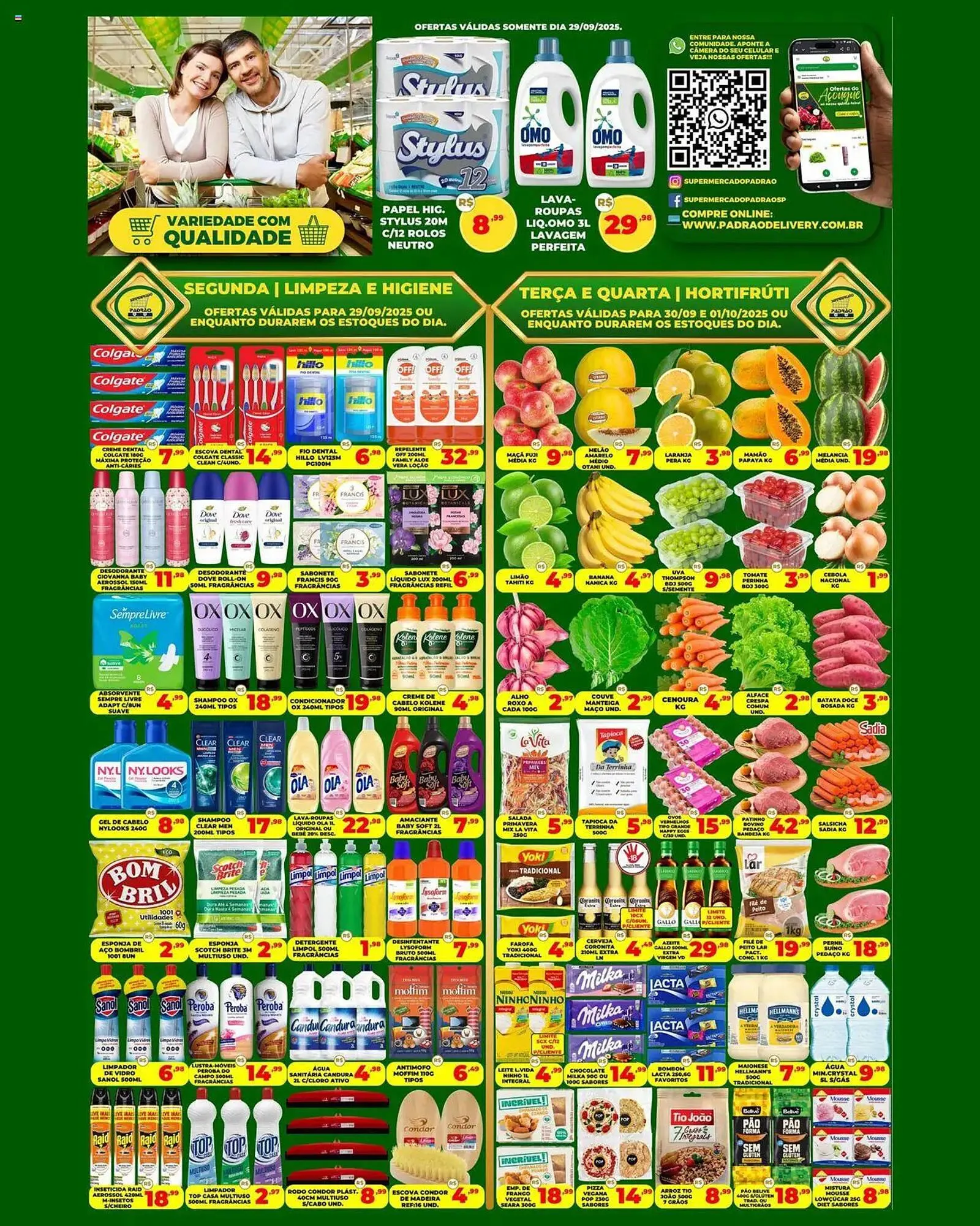 Encarte de Folheto Supermercado Padrão 29 de setembro até 2 de outubro 2025 - Pagina 1