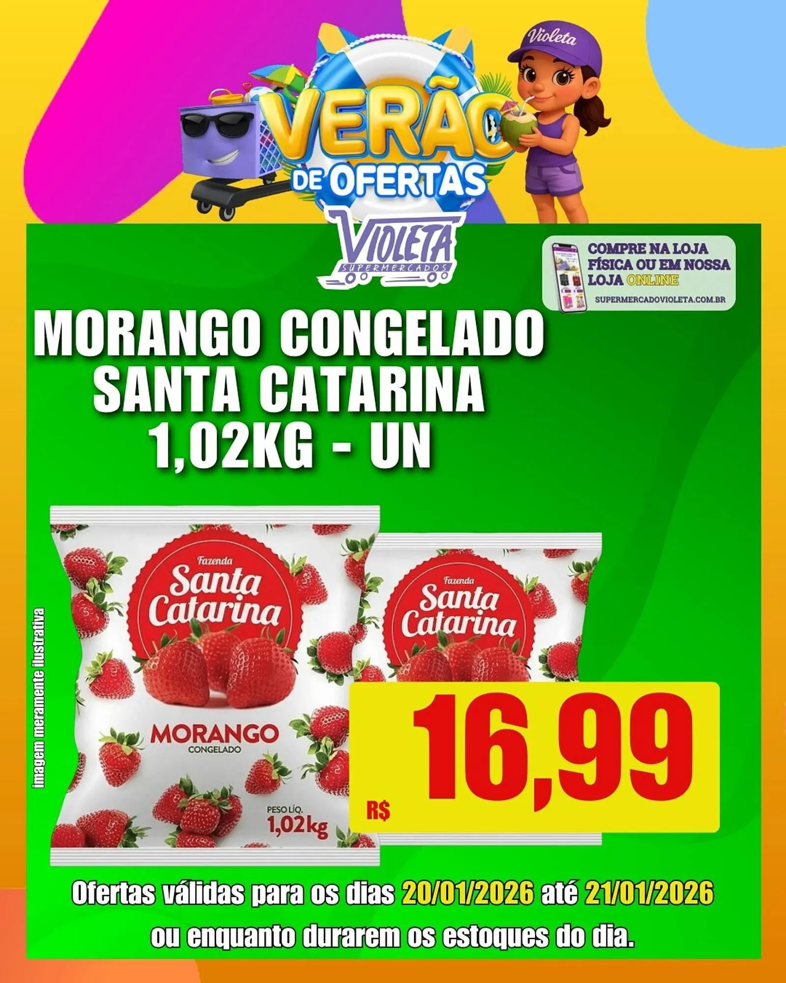 Encarte de Catálogo Violeta Supermercados 20 de janeiro até 21 de janeiro 2026 - Pagina 2