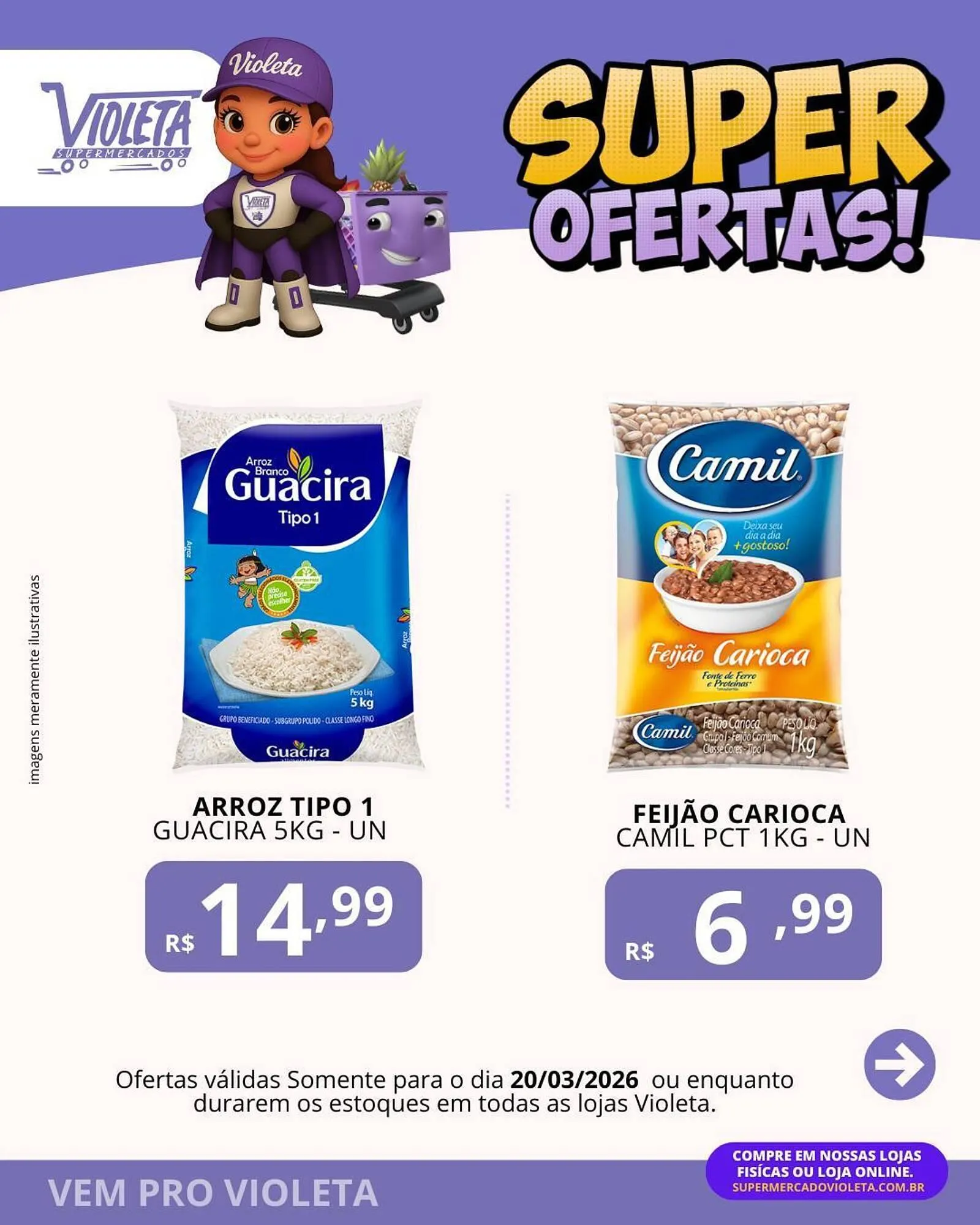 Encarte de Catálogo Violeta Supermercados 19 de março até 20 de março 2026 - Pagina 2