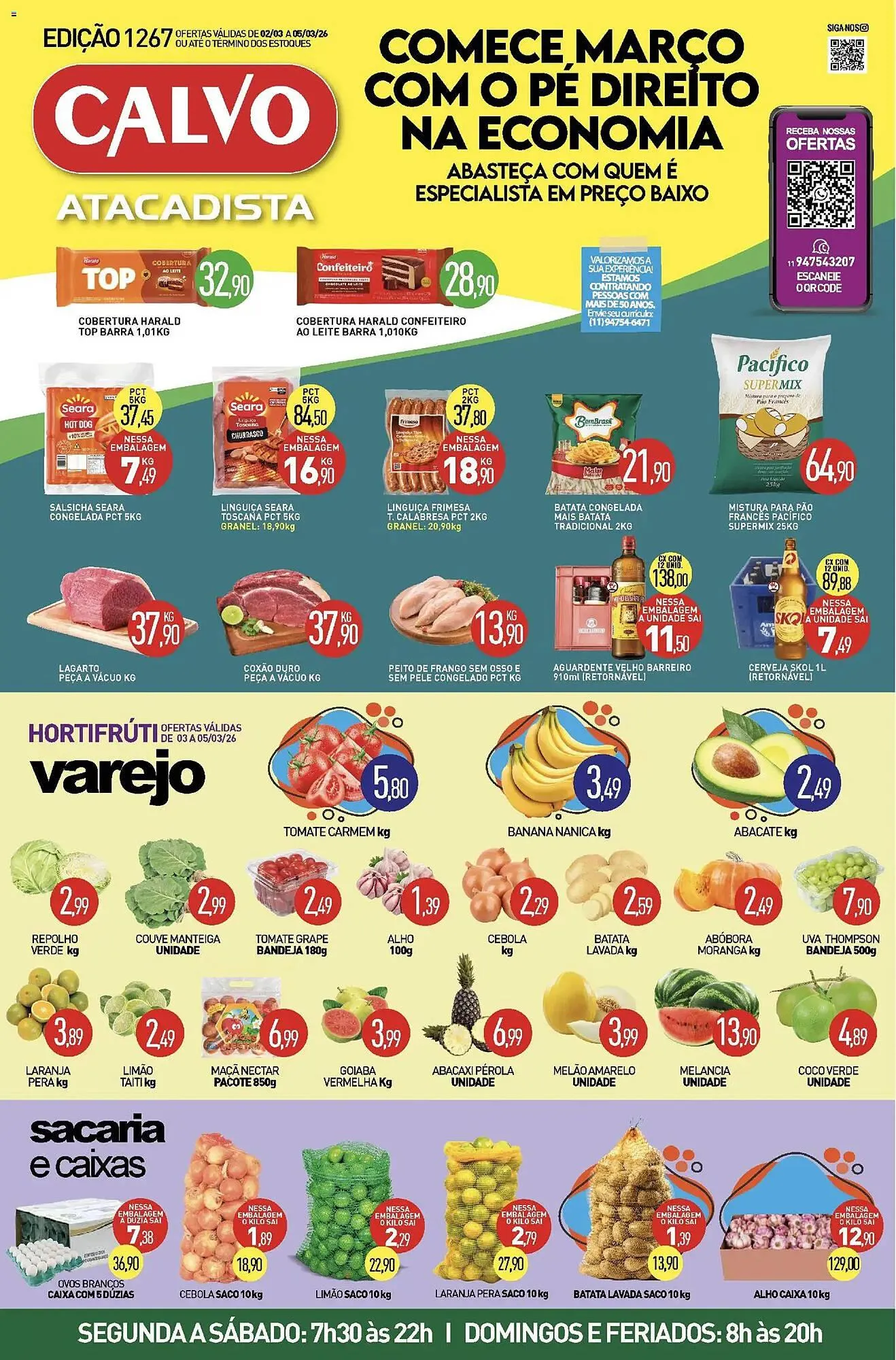 Encarte de Folheto Calvo Atacadista 2 de março até 6 de março 2026 - Pagina 1