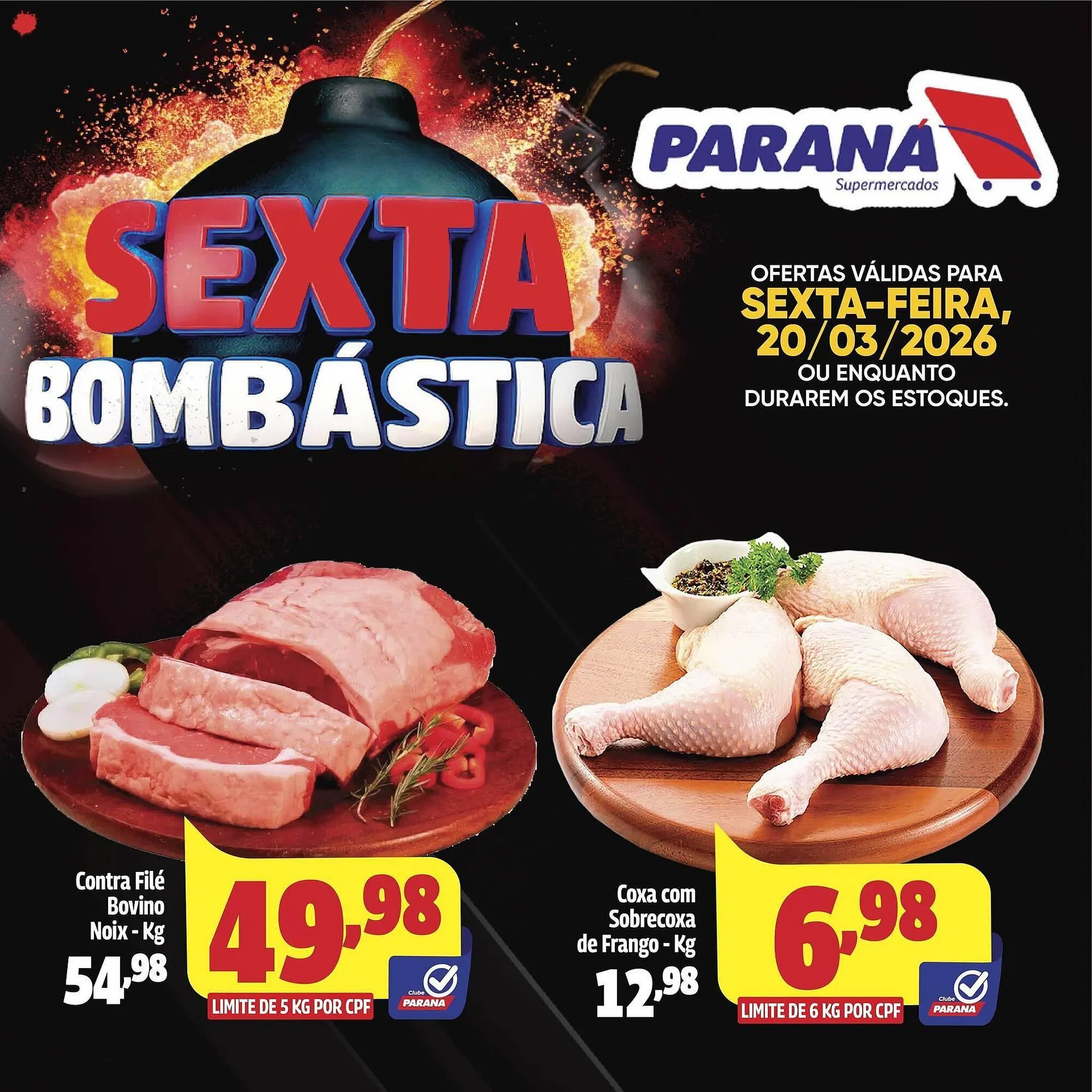 Encarte de Folheto Supermercado Paraná 20 de março até 20 de março 2026 - Pagina 1