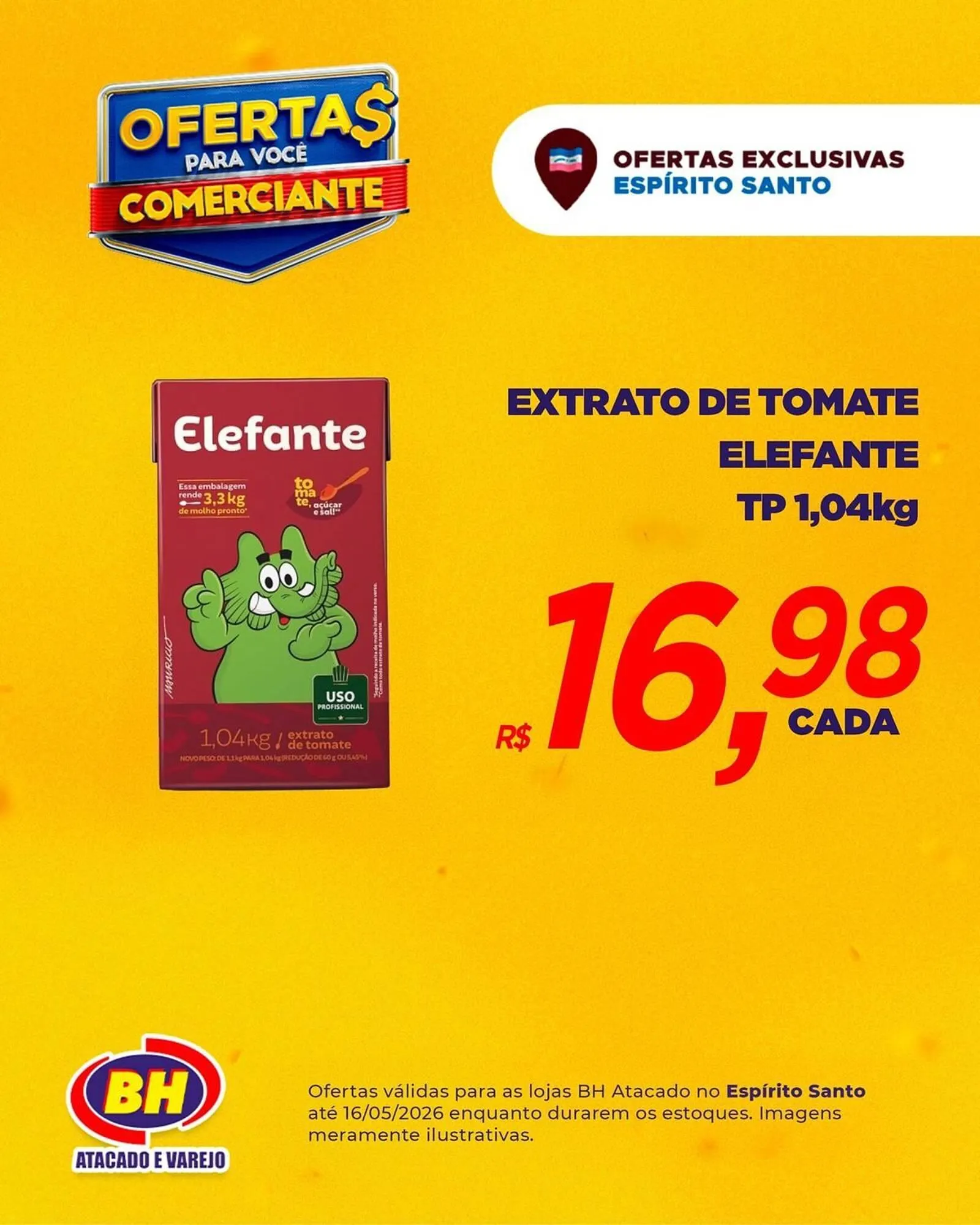 Encarte de Folheto Supermercados BH 12 de maio até 16 de maio 2026 - Pagina 1