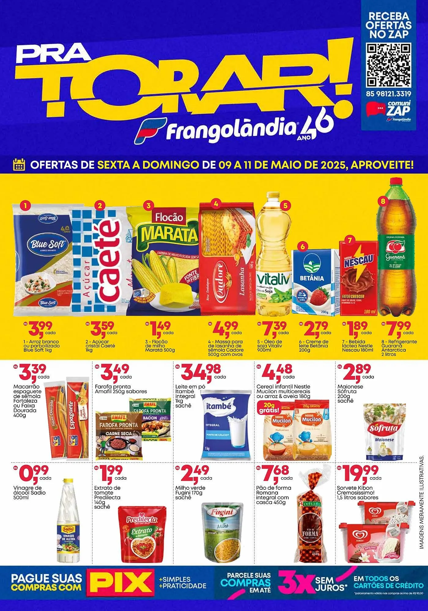 Encarte de Ofertas Frangolândia 8 de maio até 11 de maio 2025 - Pagina 1
