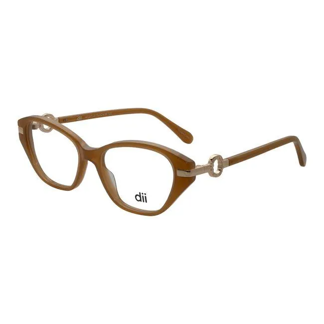 Armação de Óculos de Grau Feminina Dii Collection Gatinho 4176 Cor Caramelo