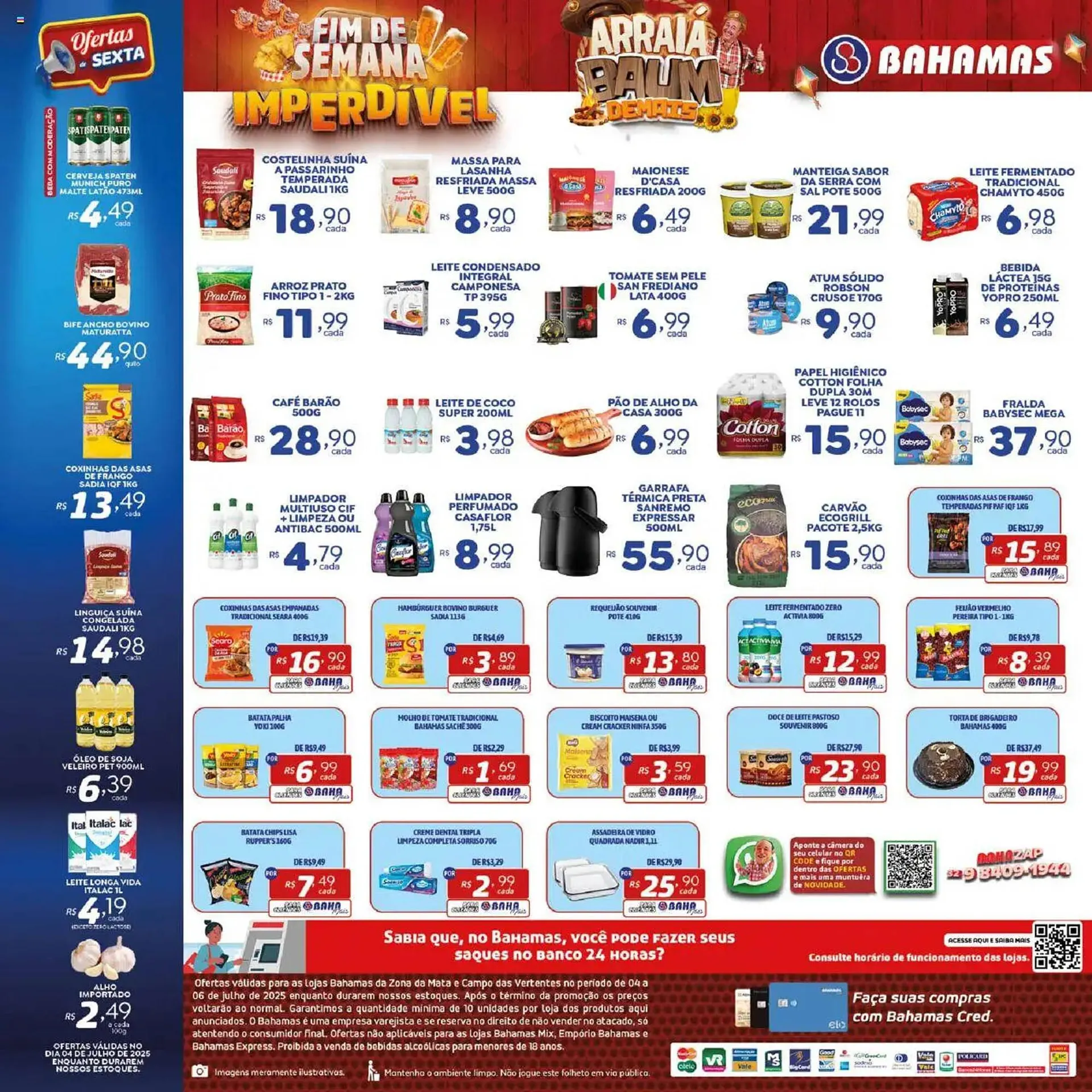 Encarte de Catálogo Bahamas Supermercados 4 de julho até 7 de julho 2025 - Pagina 2