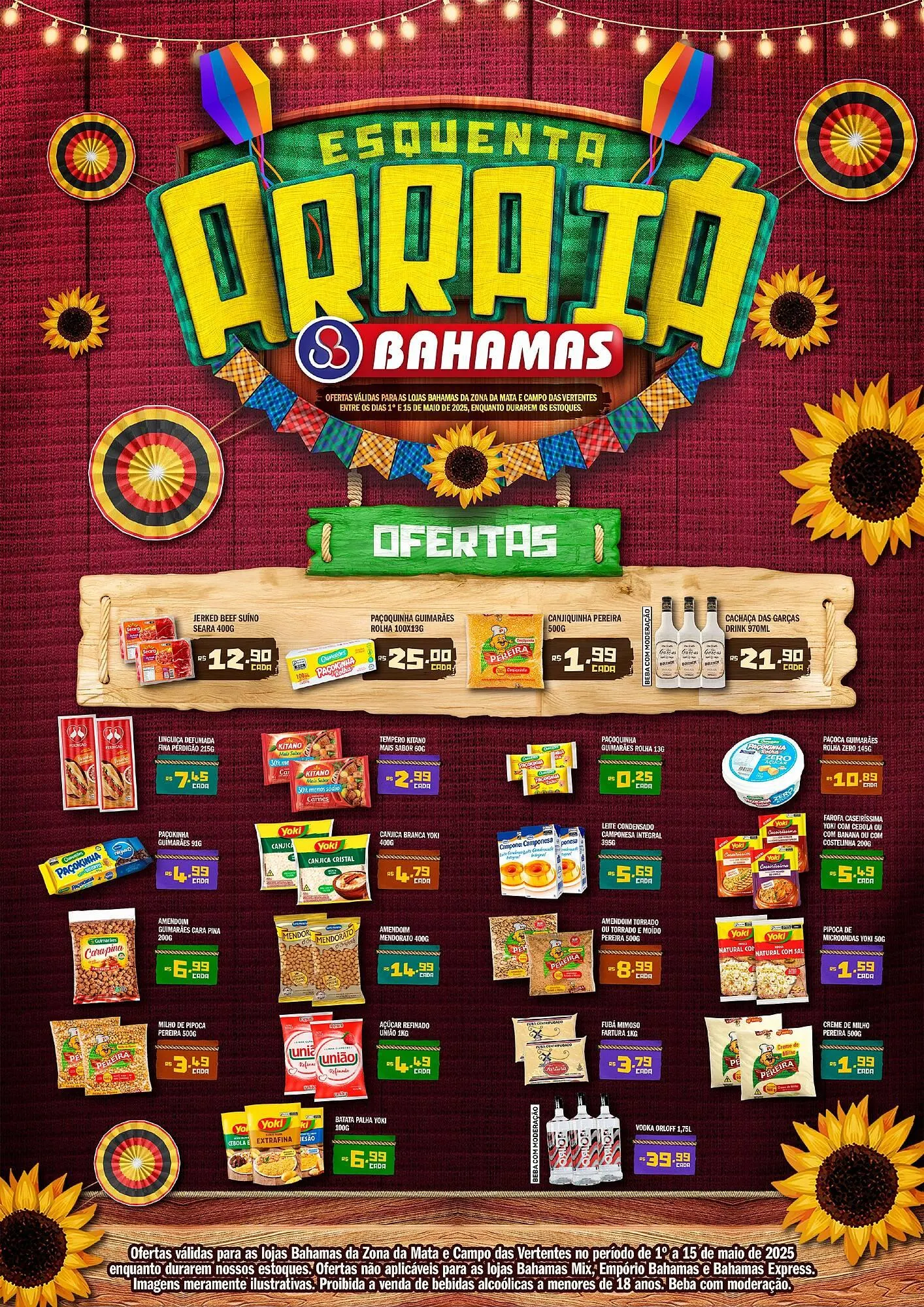 Encarte de Catálogo Bahamas Supermercados 7 de maio até 15 de maio 2025 - Pagina 1