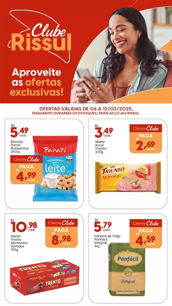 Encarte de Aproveite as ofertas exclusivas Rissul 6 de março até 12 de março 2025 - Pagina 1