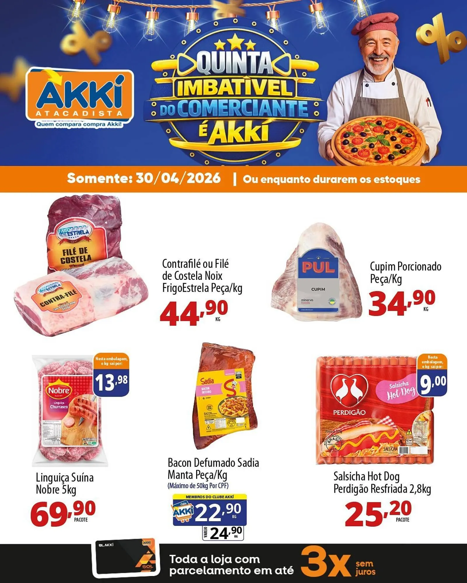 Encarte de Folheto Akki Atacadista 29 de abril até 30 de abril 2026 - Pagina 1