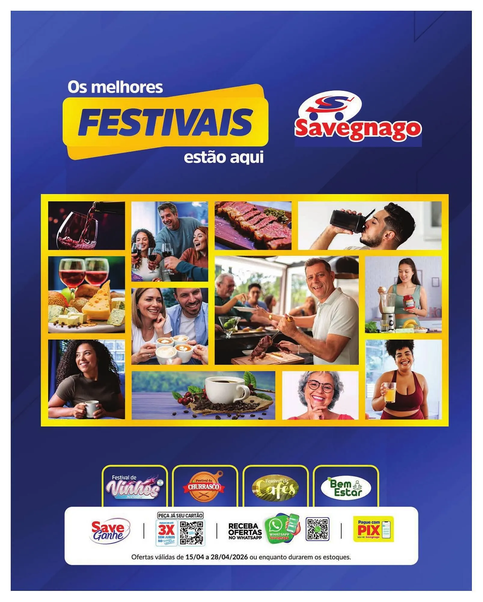 Encarte de Catálogo Supermercados Savegnago 17 de abril até 28 de abril 2026 - Pagina 1