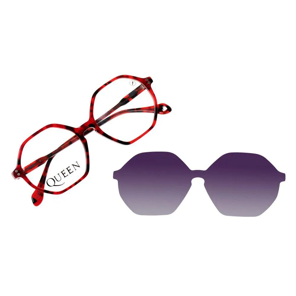 Armação Para Óculos de Grau Feminino Queen Love Multi Vinho Tartaruga - LV.MU.0743.0617 M