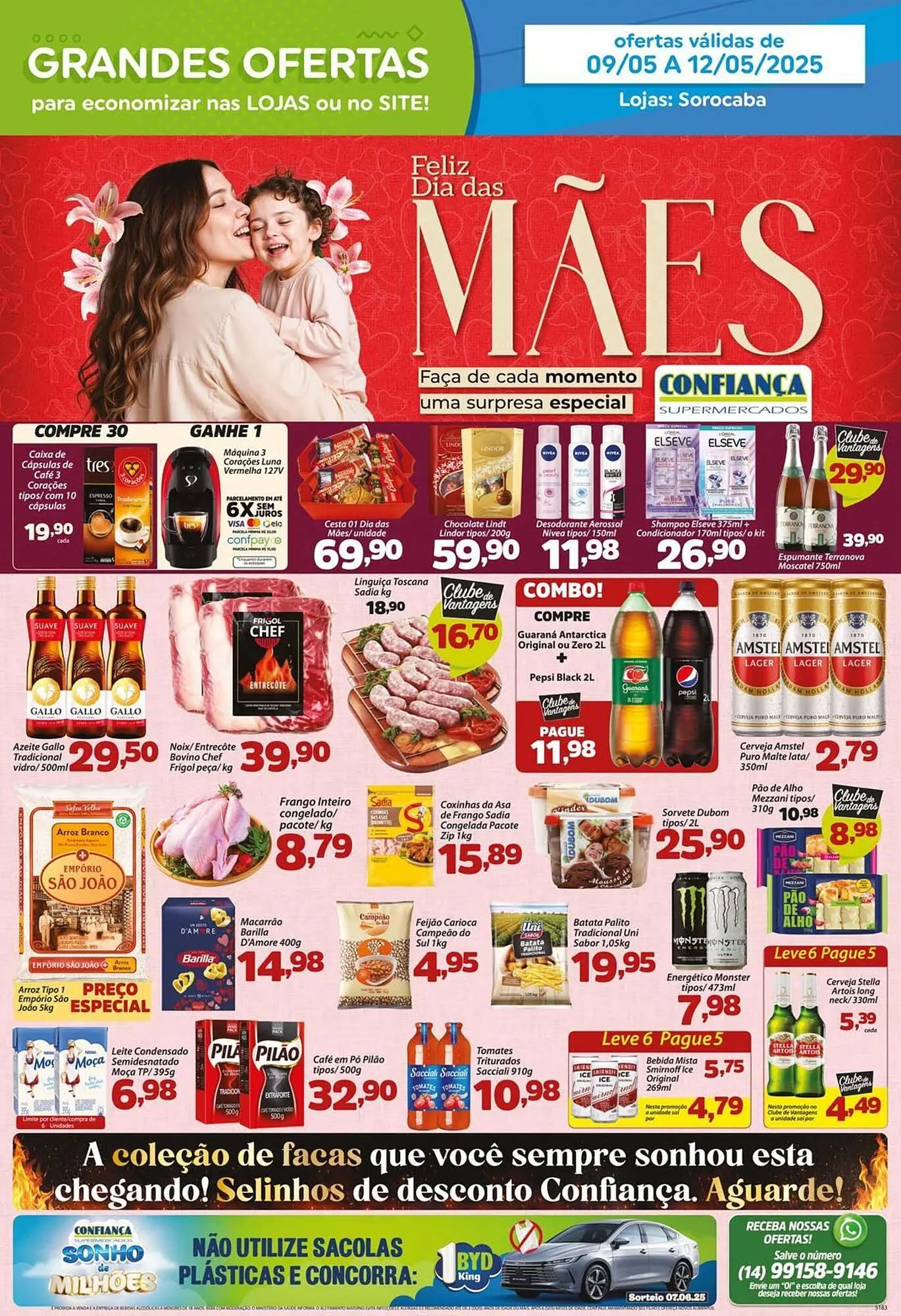 Encarte de Catálogo Confiança Supermercados 9 de maio até 12 de maio 2025 - Pagina 1