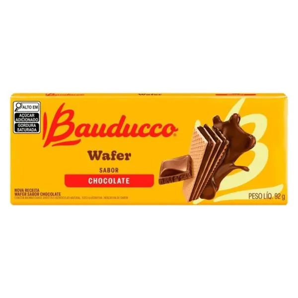 Biscoito Wafer Bauducco Chocolate 92g