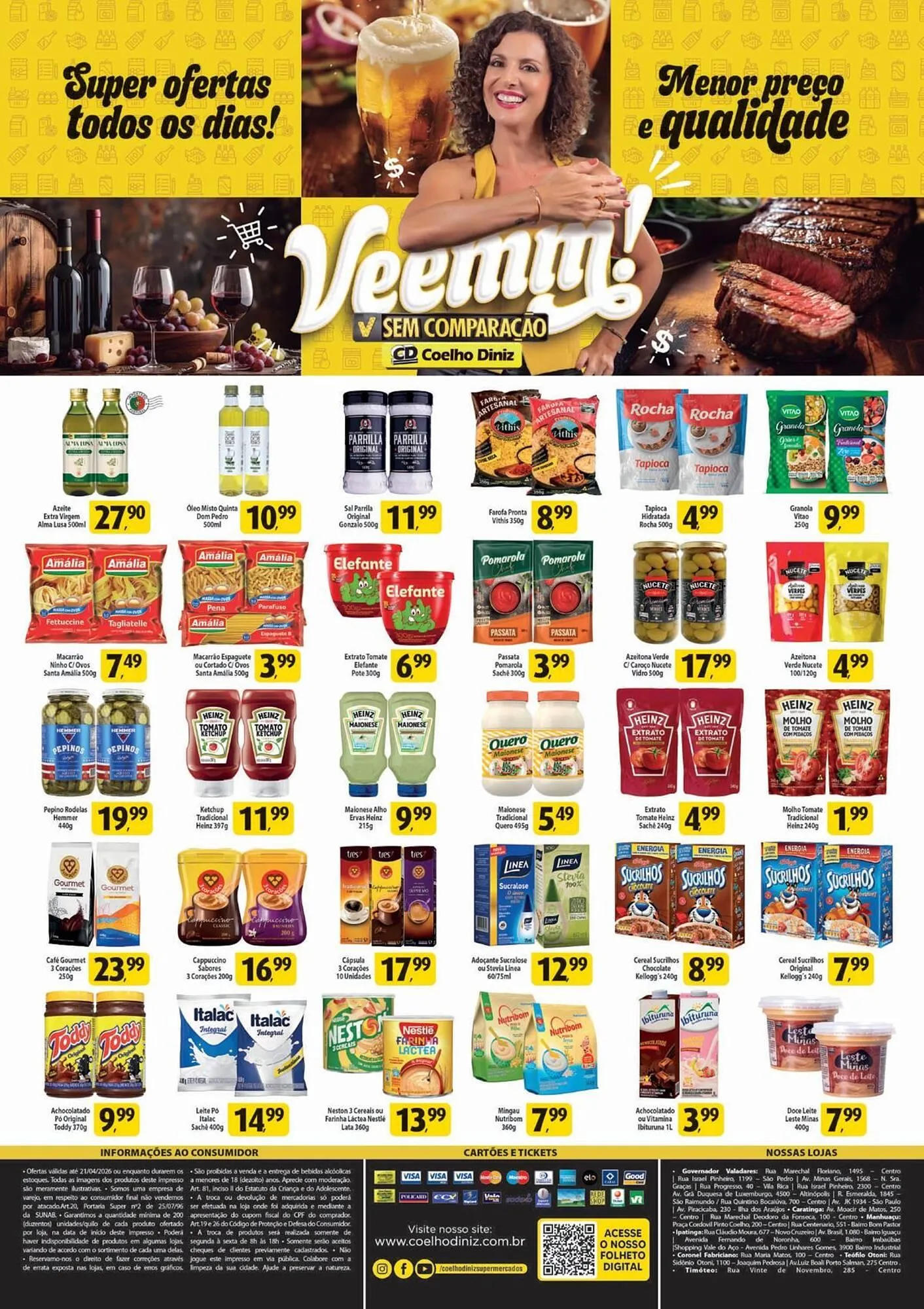 Encarte de Folheto Coelho Diniz 1 de abril até 21 de abril 2026 - Pagina 1