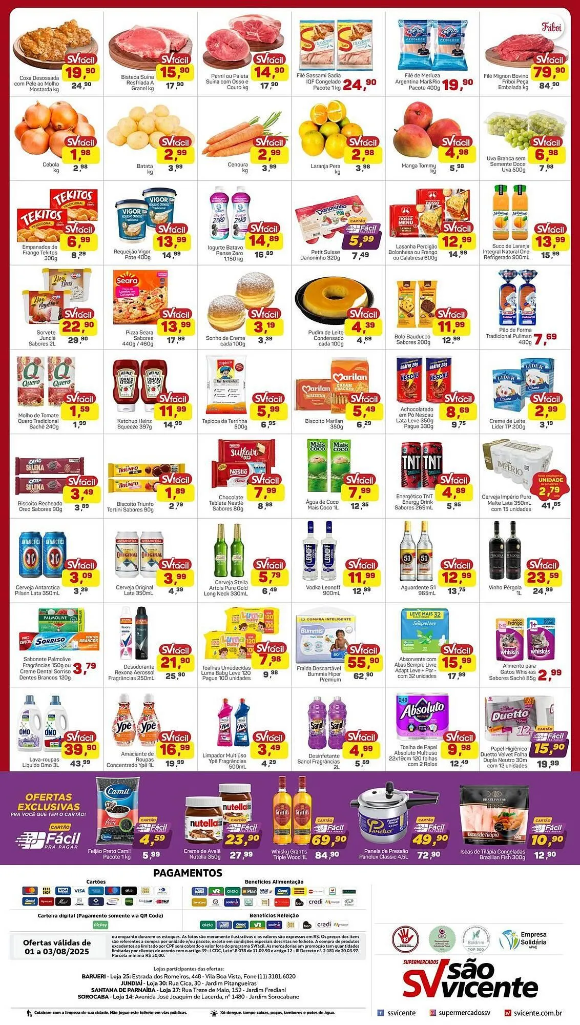 Encarte de Catálogo Supermercados São Vicente 1 de agosto até 3 de agosto 2025 - Pagina 2
