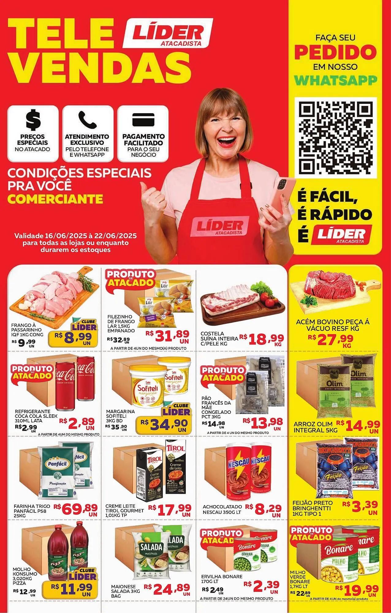Encarte de Catálogo Lider Atacadista 16 de junho até 22 de junho 2025 - Pagina 1