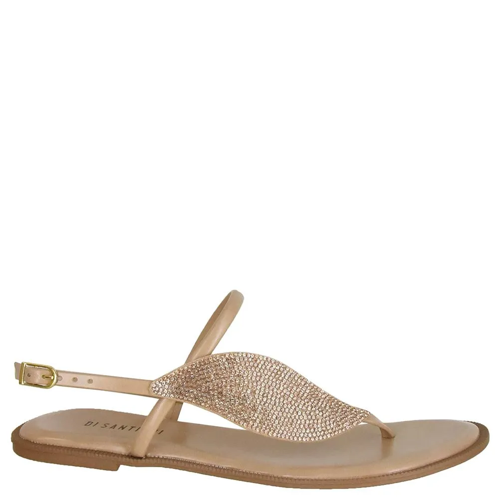 SANDALIA BAIXA FOLHA STRASS