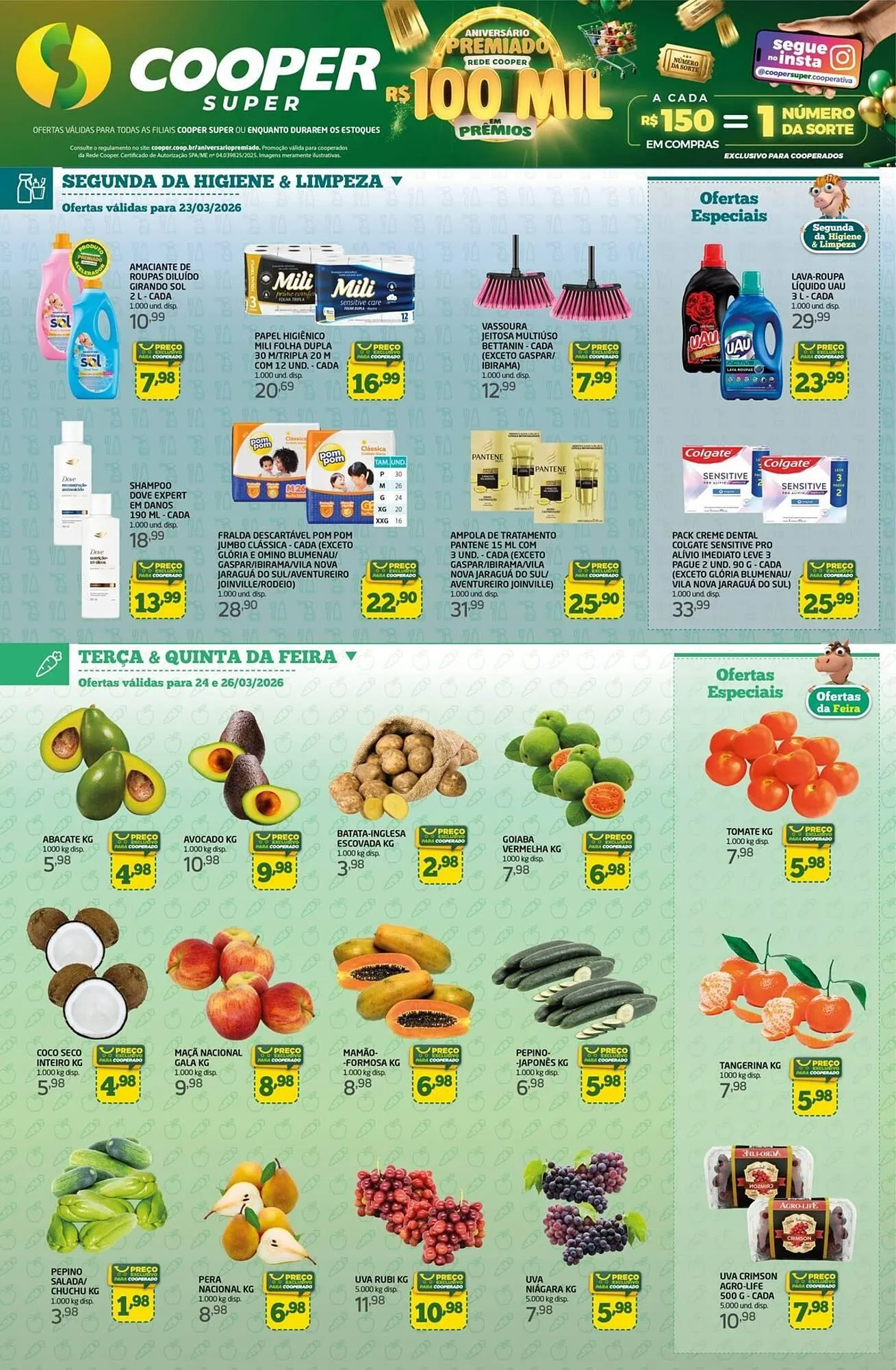 Encarte de Tabloide Cooper 23 de março até 26 de março 2026 - Pagina 1