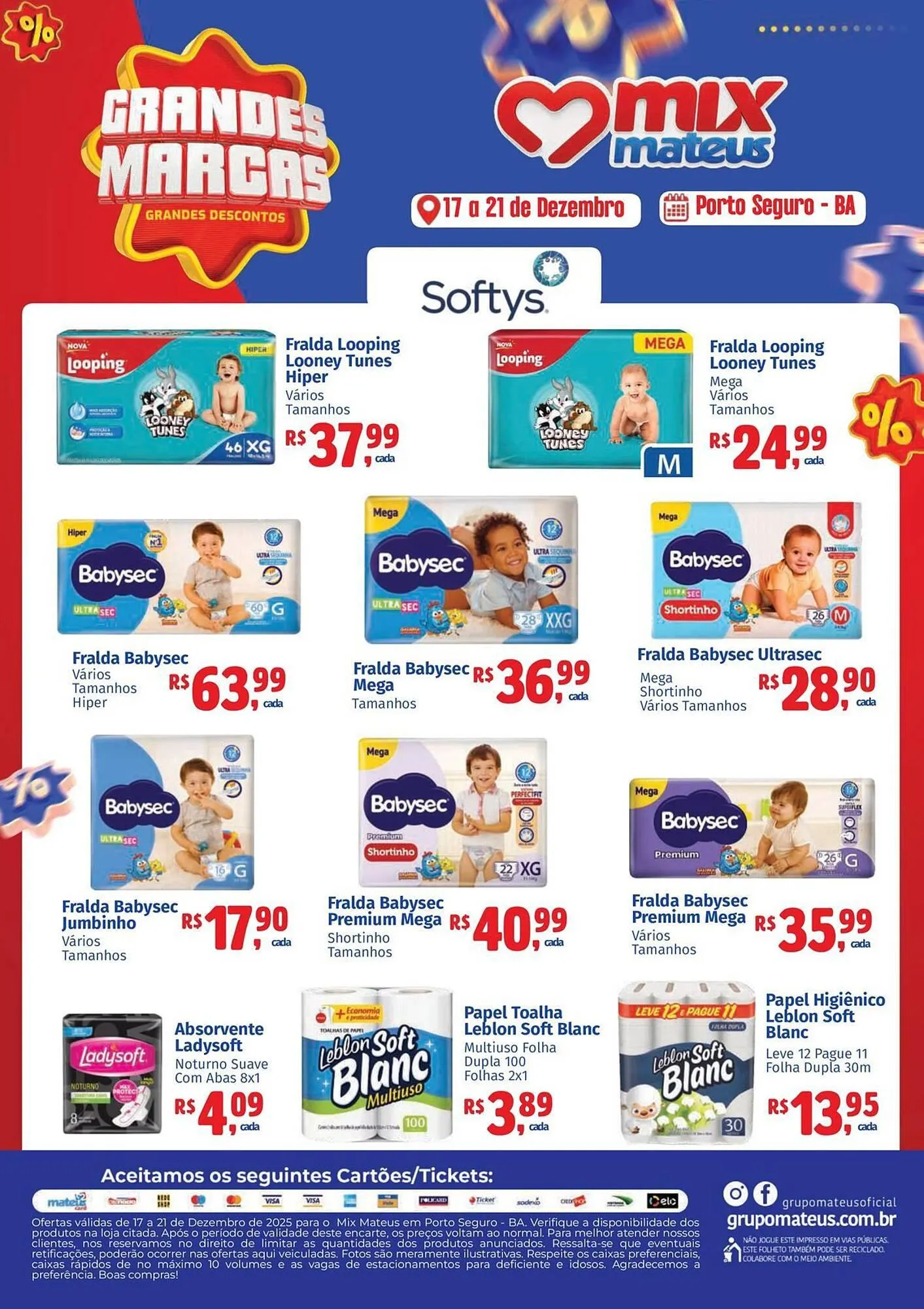 Encarte de Catálogo Supermercados Mateus 17 de dezembro até 21 de dezembro 2025 - Pagina 1