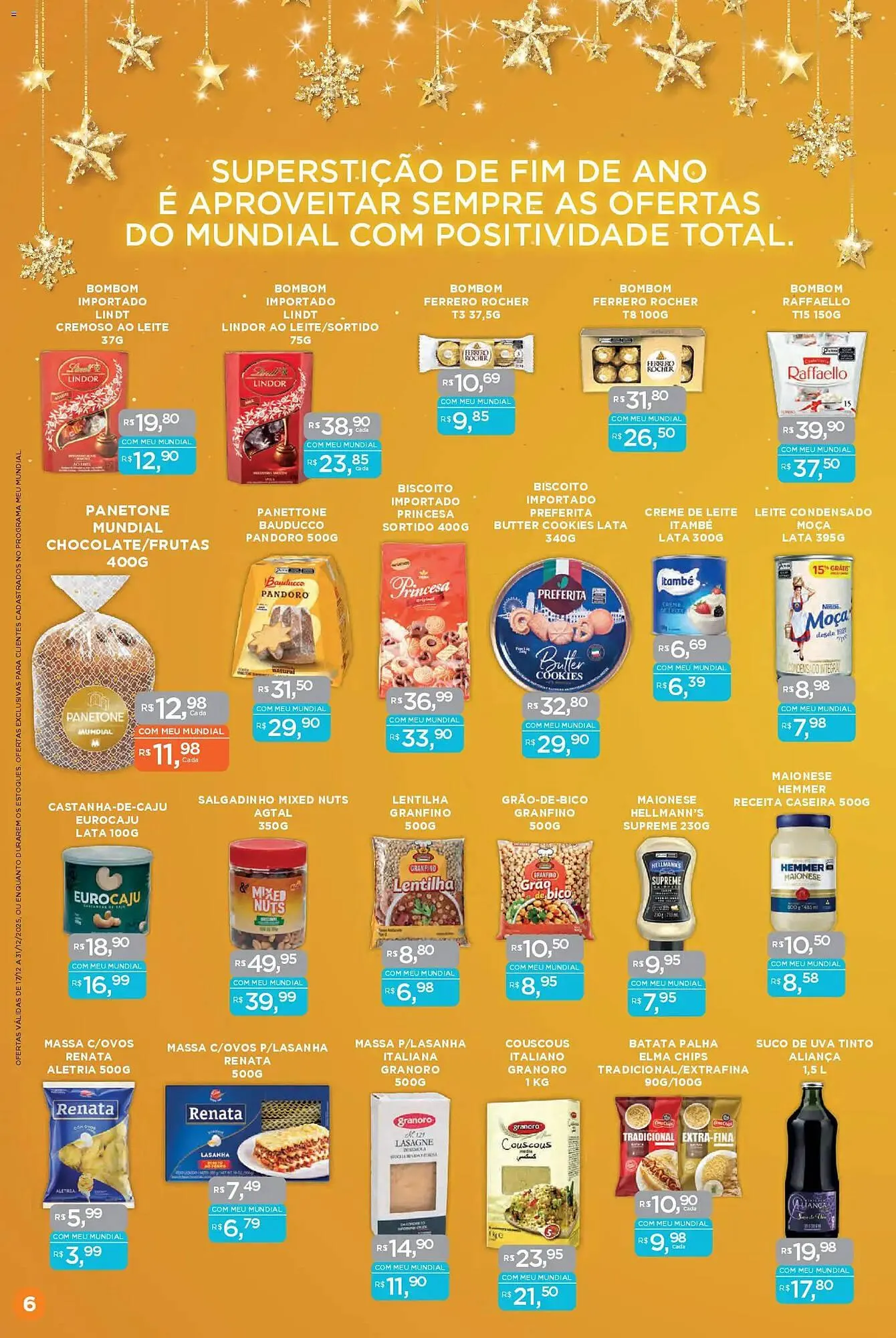 Encarte de Encarte Supermercados Mundial 17 de dezembro até 31 de dezembro 2025 - Pagina 6