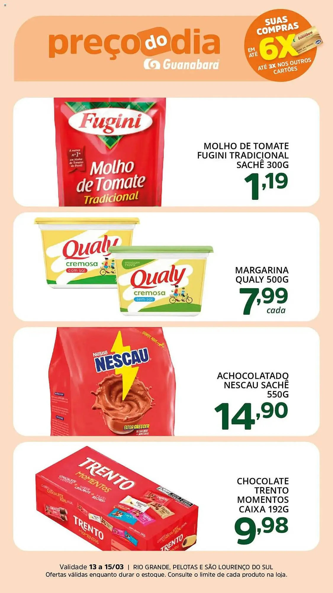 Encarte de Encarte Supermercados Guanabara 13 de março até 15 de março 2026 - Pagina 3