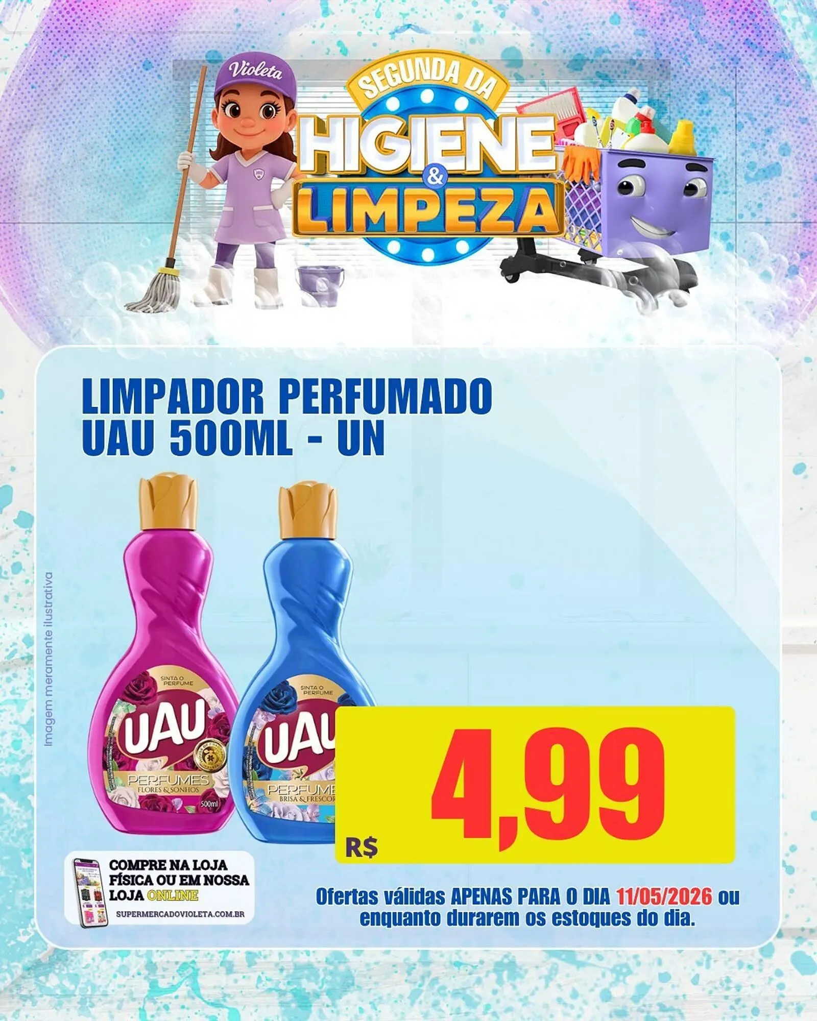 Encarte de Catálogo Violeta Supermercados 11 de maio até 11 de maio 2026 - Pagina 6